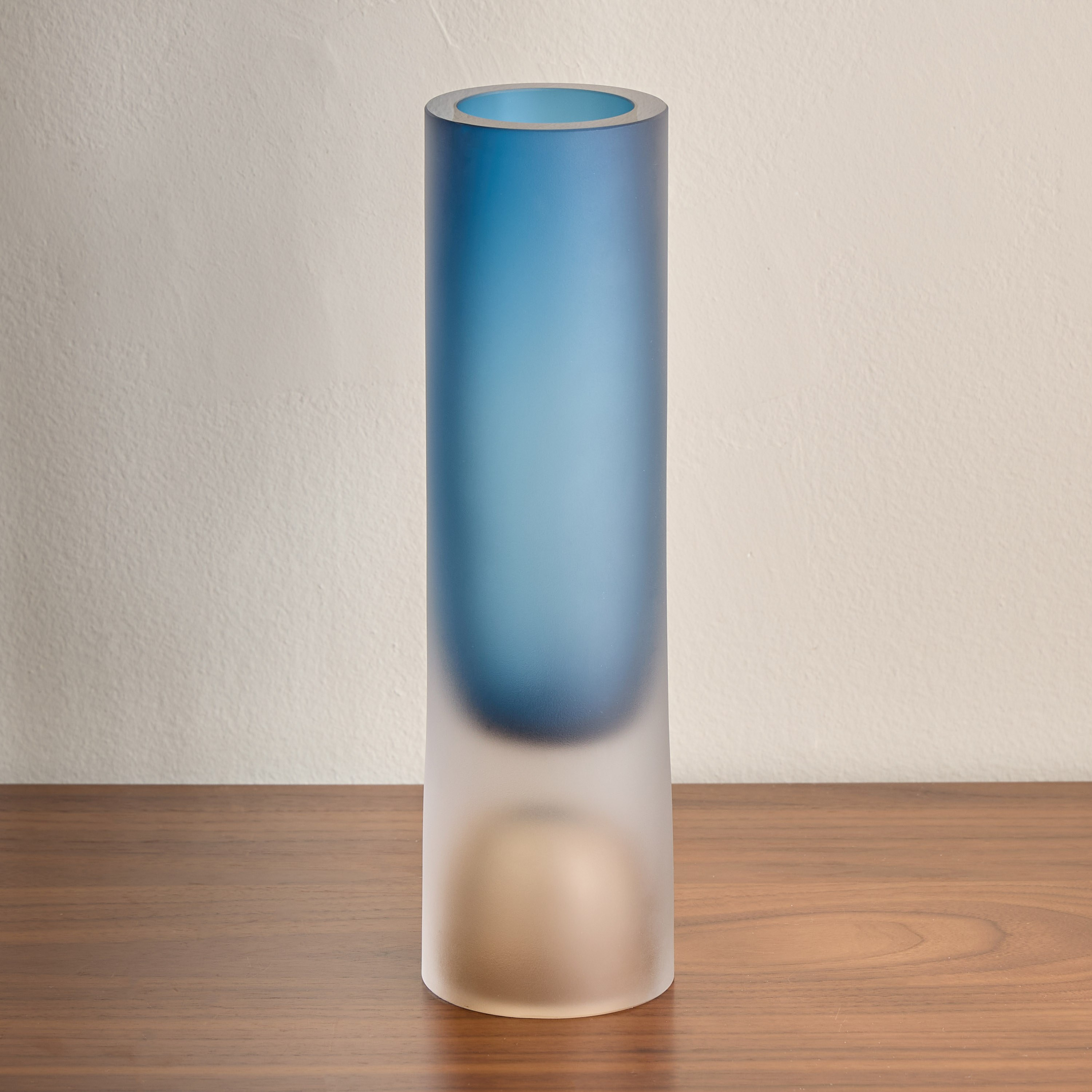 Noor Frosted Glass Vase - 37 cm-household-decor-vasesandbowls-image-1