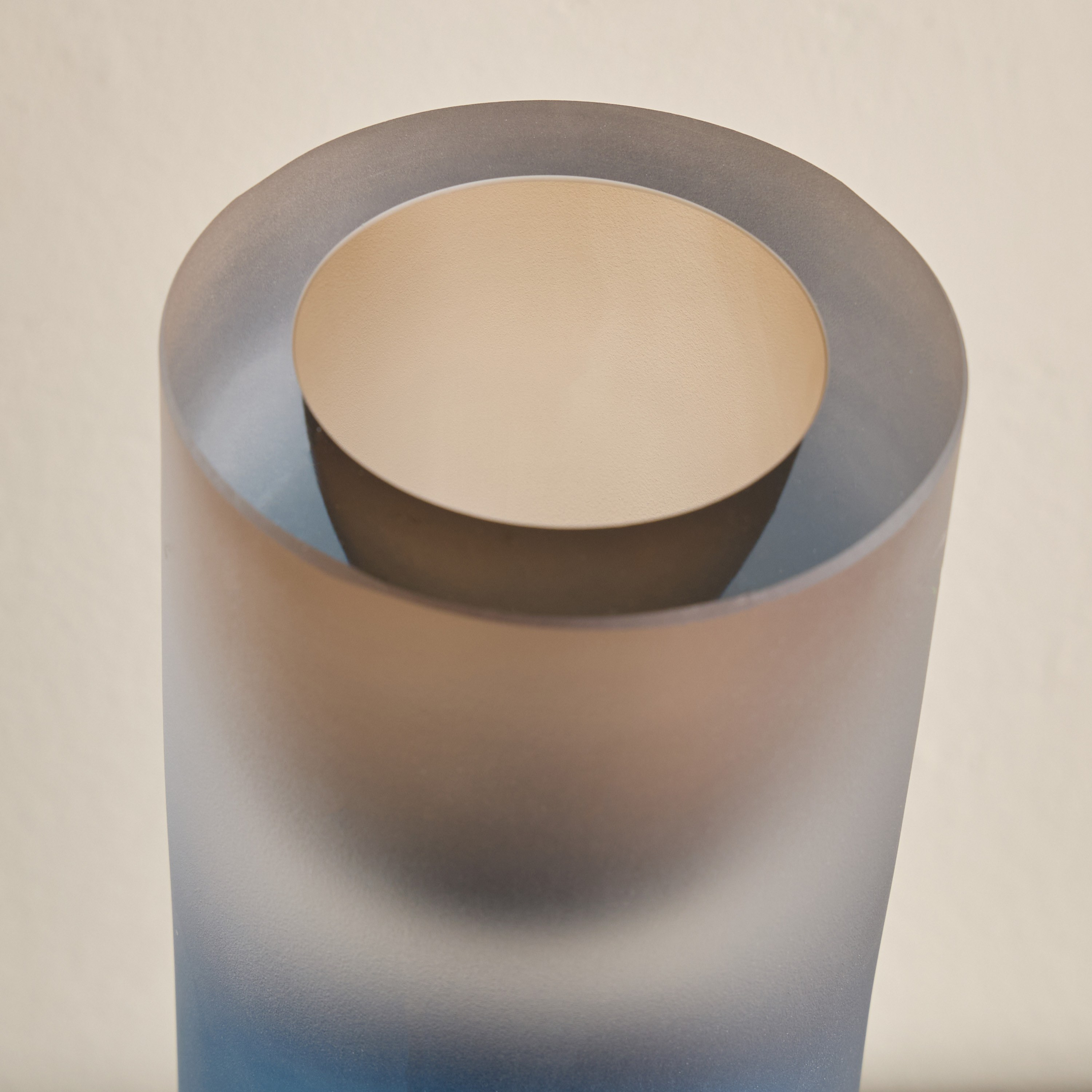 Noor Frosted Glass Vase - 25 cm-household-decor-vasesandbowls-image-2