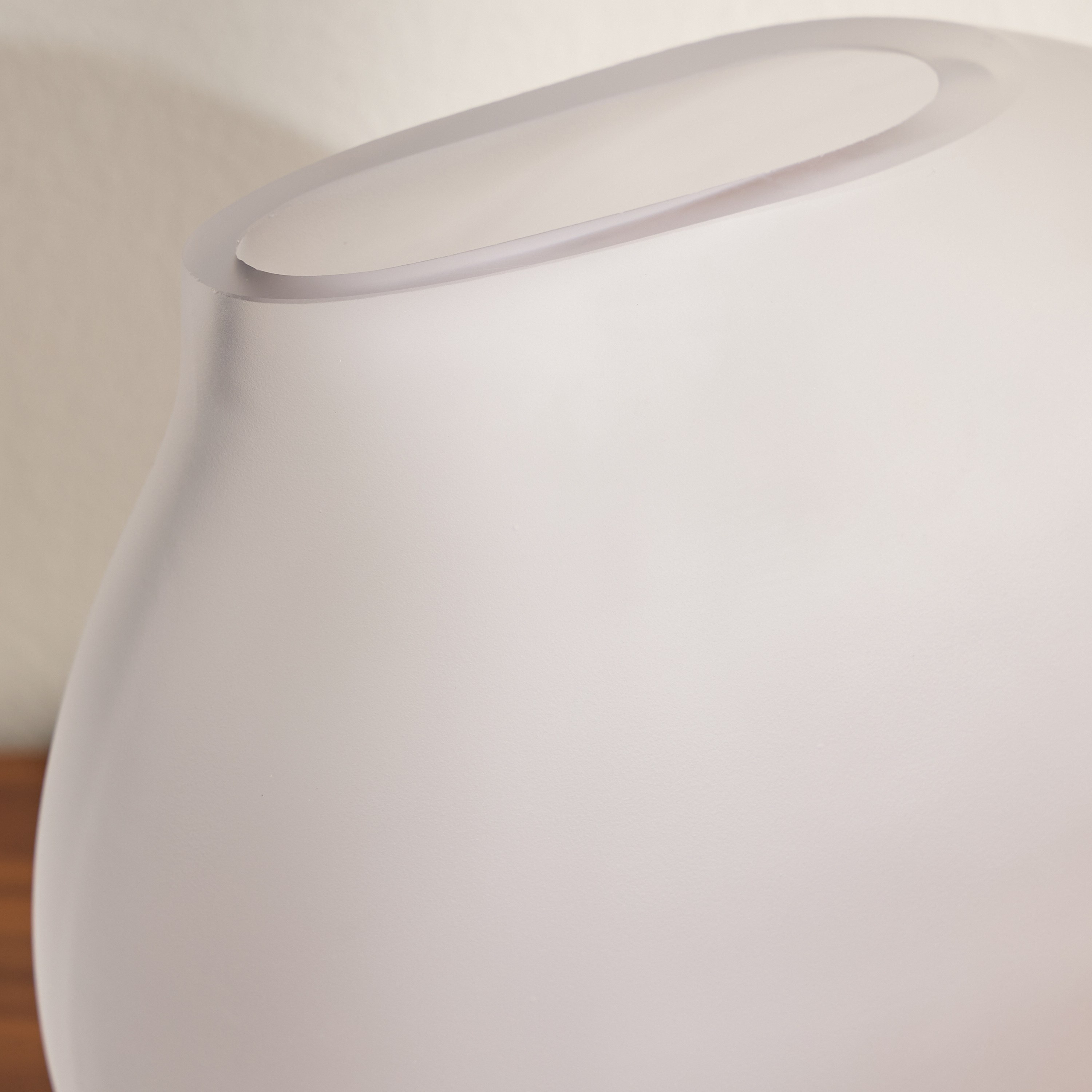 Noor Frosted Slant Glass Vase - 29 cm-household-decor-vasesandbowls-image-2