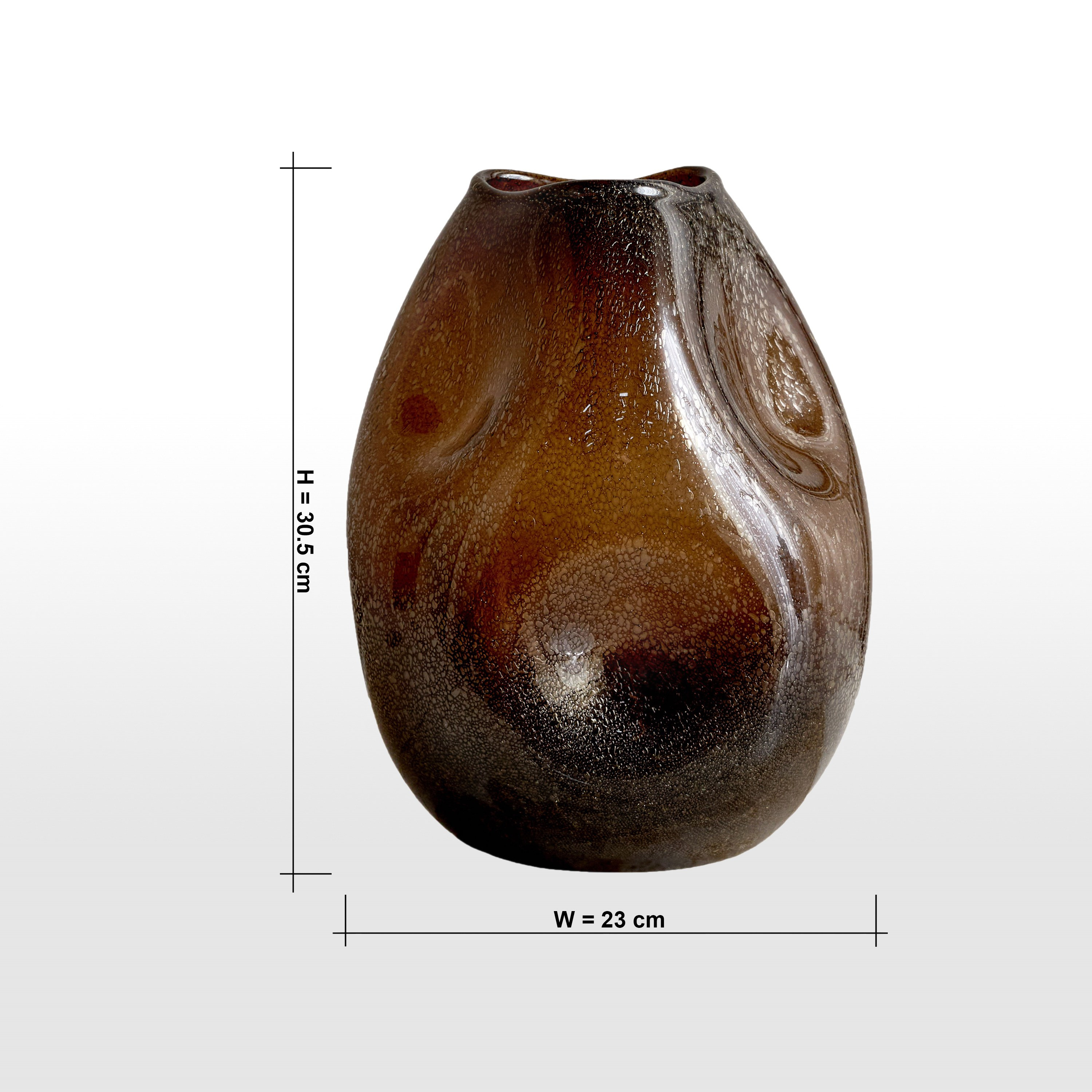 Luxe Nottorno Glass Vase - 31 cm-household-decor-vasesandbowls-image-4