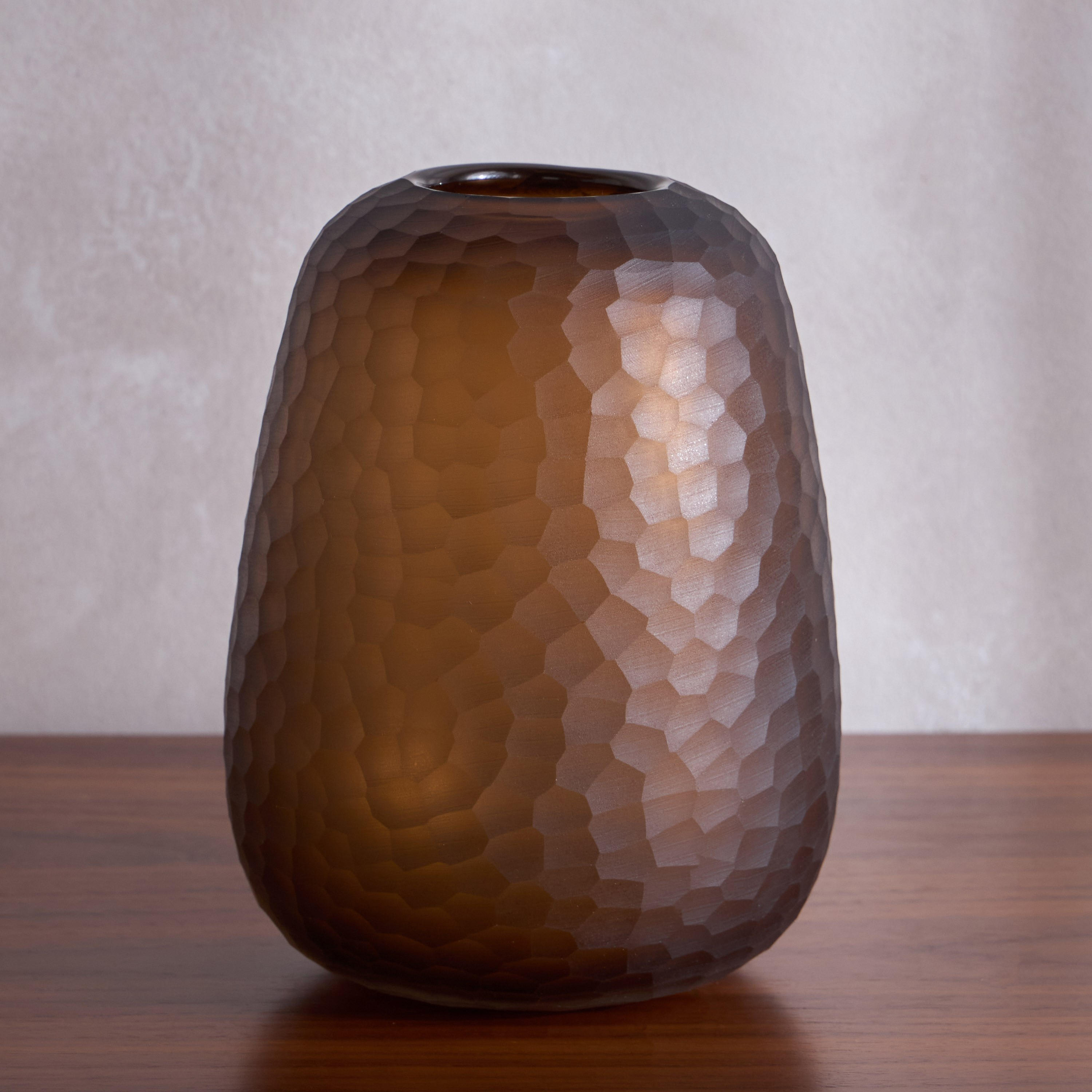 Toile Glass Table Vase - 20 cm-household-decor-vasesandbowls-image-1