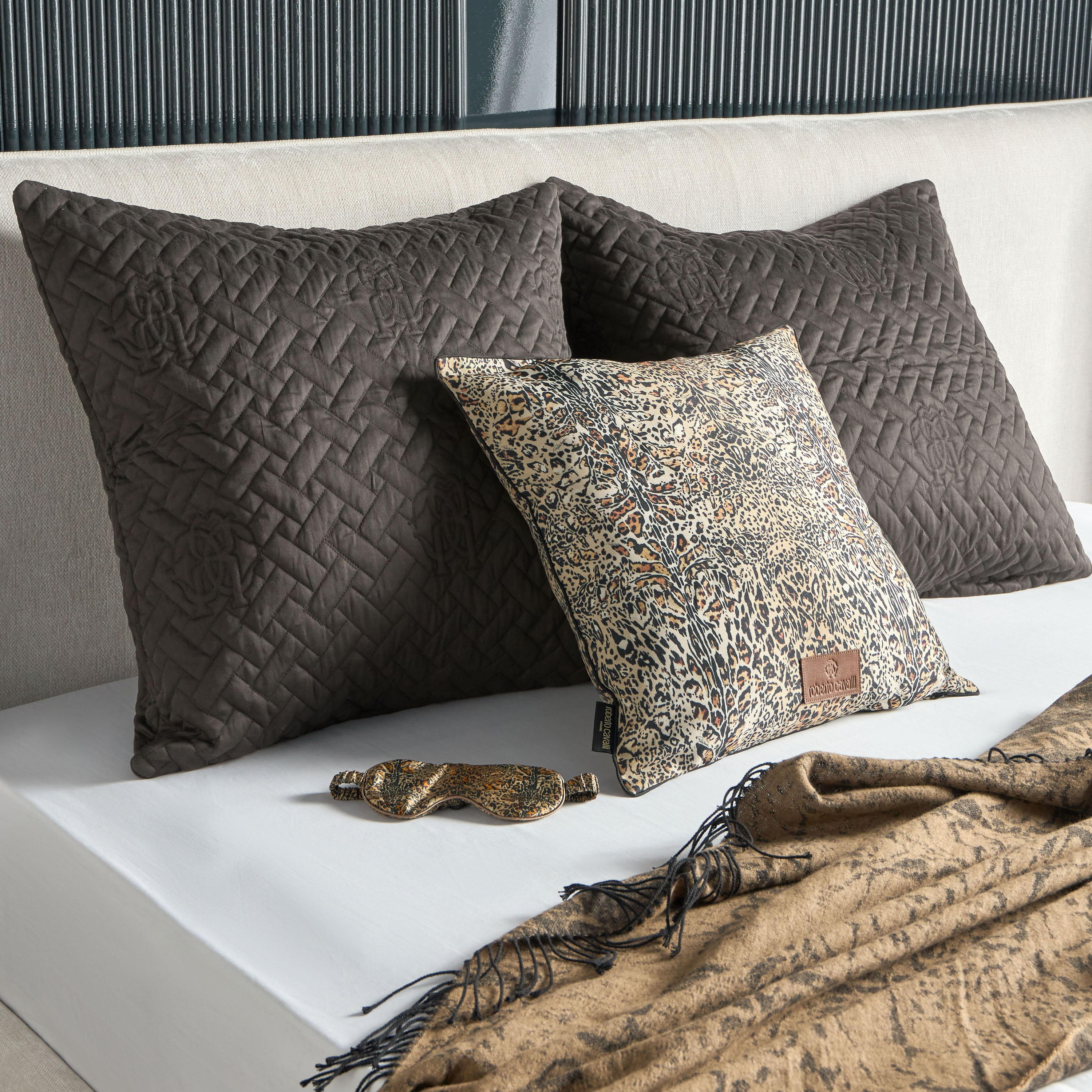 Roberto Cavalli Leopard Print Cushion Cover - 50x50 cm-household-cushionsandthrows-cushioncovers-image-4