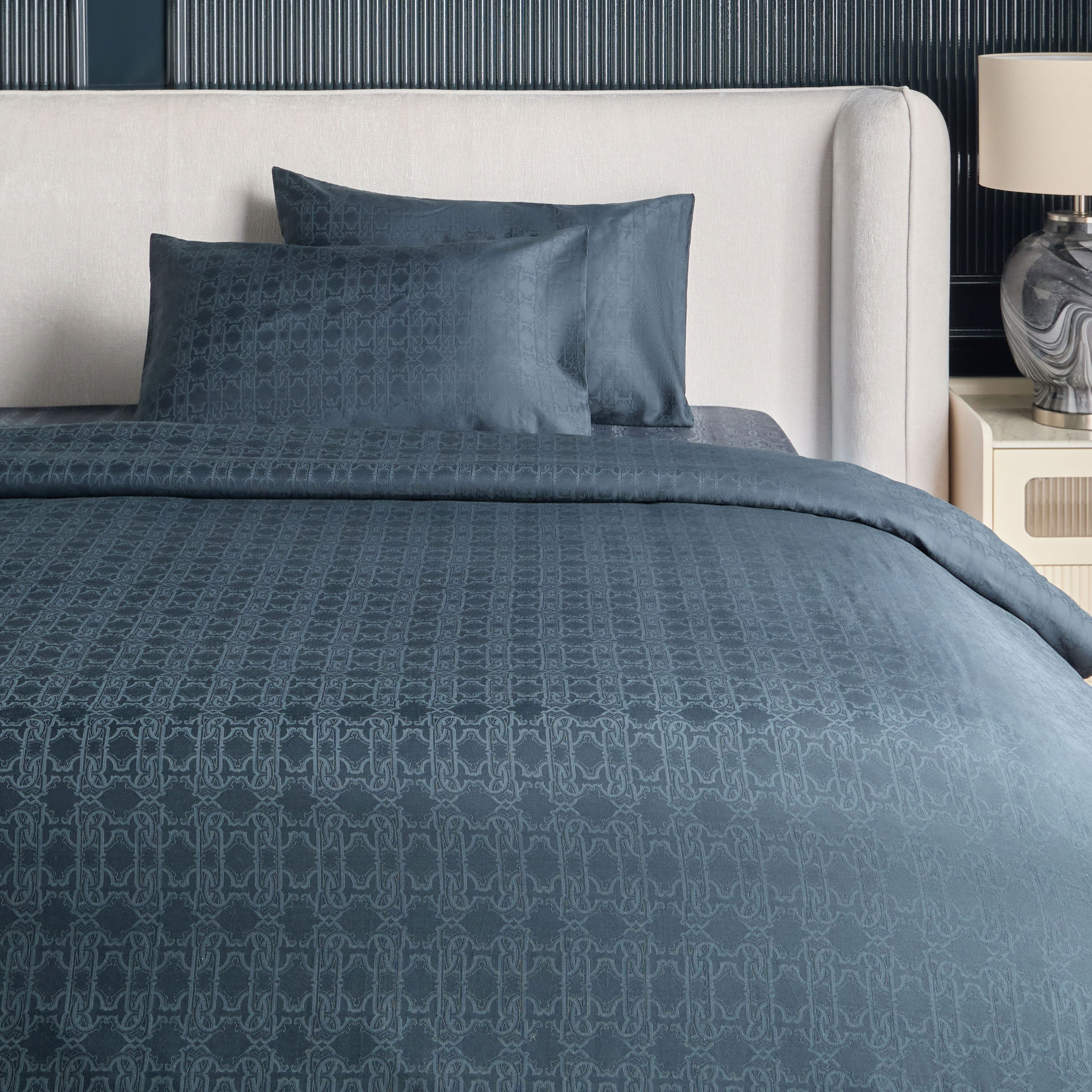 طقم غطاء لحاف قطن سوبر كينج 3 قطع - هوم من روبرتو كافالي - 220x260 سم-household-bedding-duvetandcovers-duvetcovers-image-2
