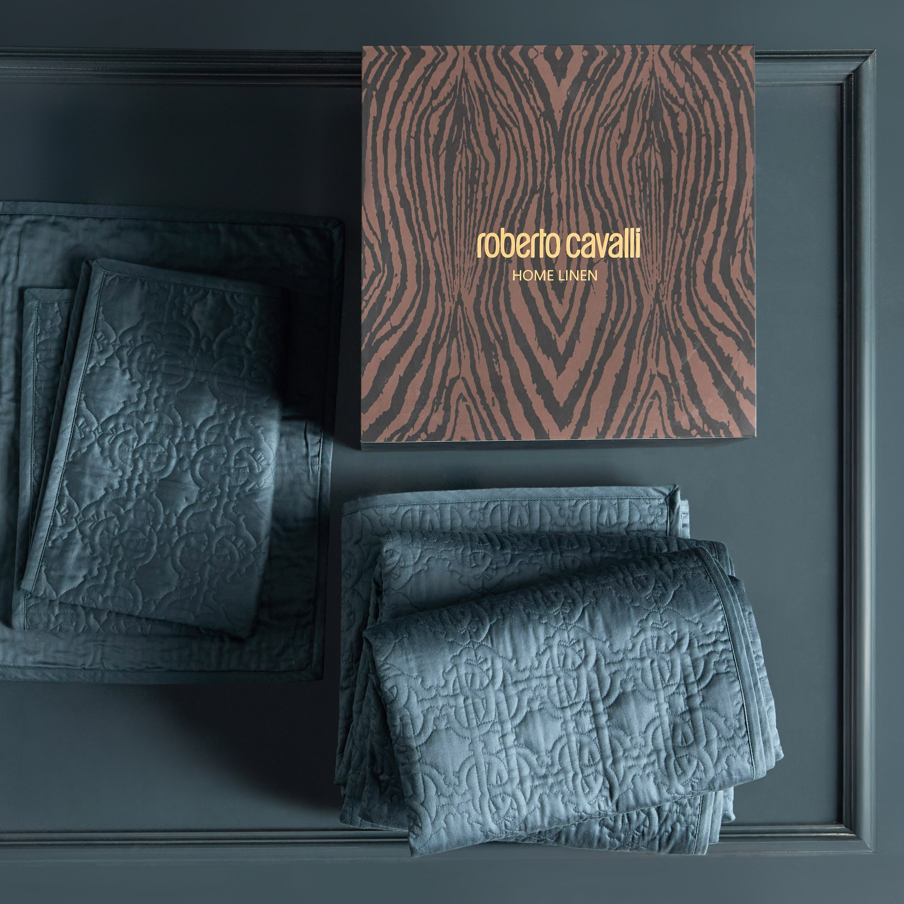 Roberto Cavalli Cotton Quilted 3-Piece Super King Bedspread Set - 240x260 cm-household-bedding-comfortersandbedspreads-bedspreads-image-7