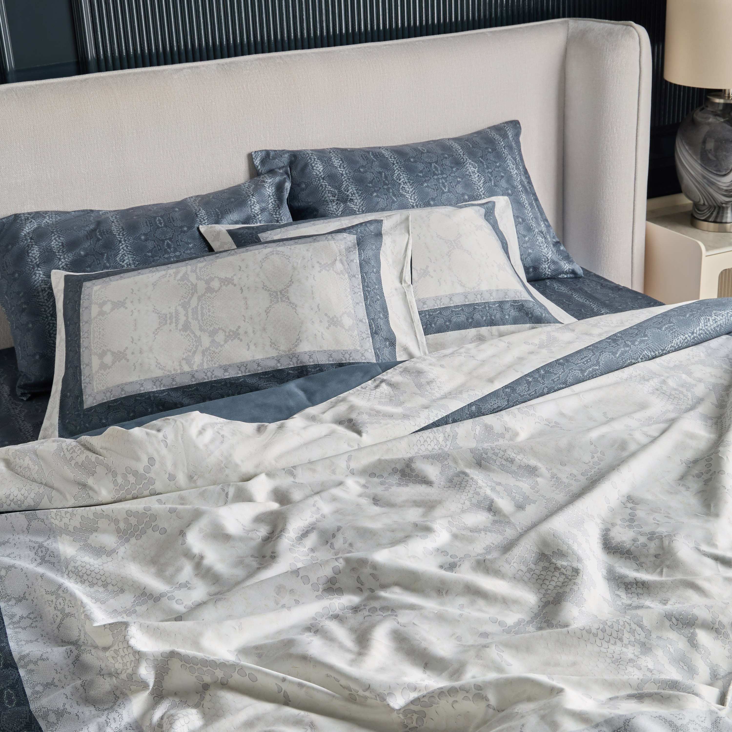 طقم غطاء لحاف قطن سوبر كينج 3 قطع - هوم من روبرتو كافالي - 220x260 سم-household-bedding-duvetandcovers-duvetcovers-image-6