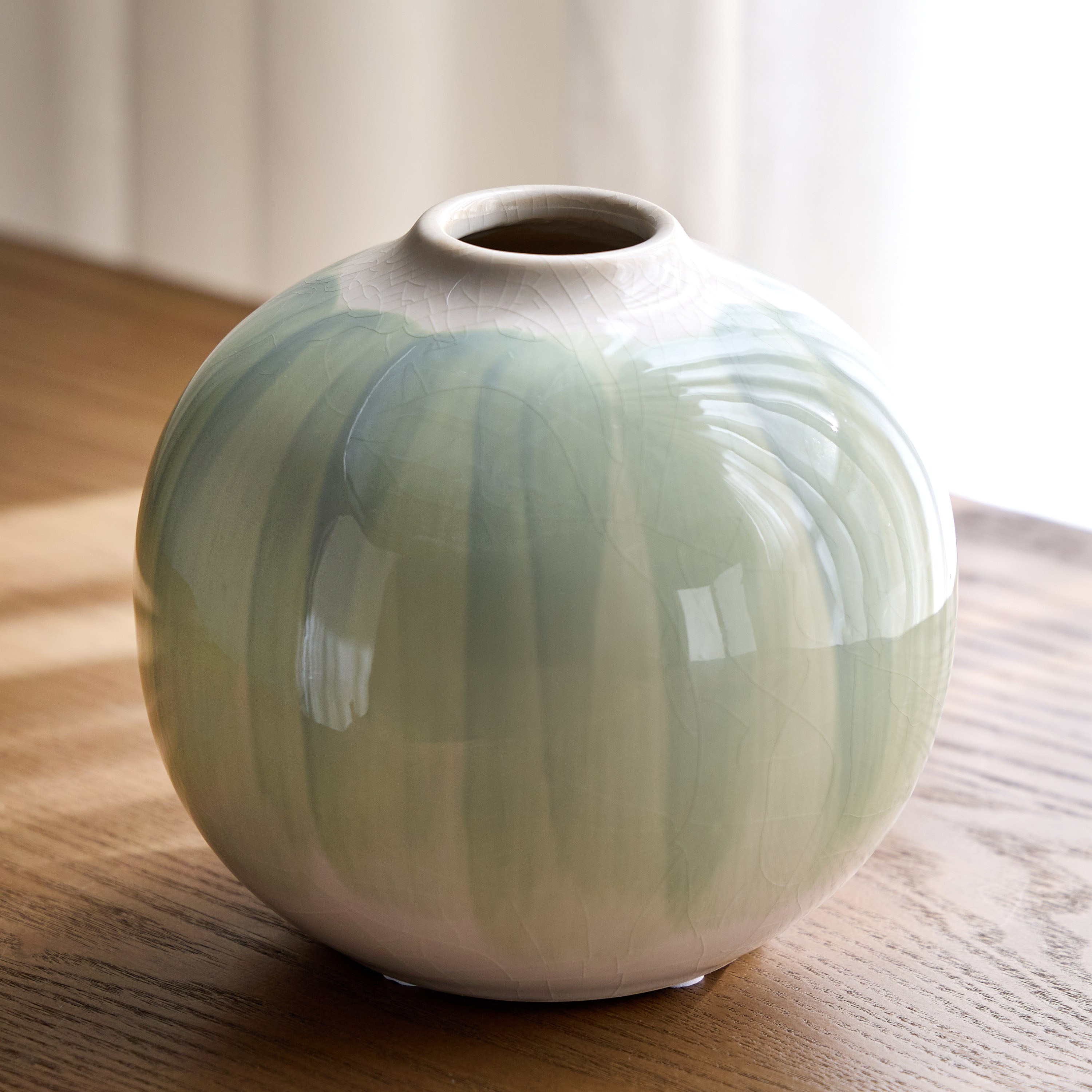 Loft Nata Sphere Ceramic Vase - 13 cm-household-decor-vasesandbowls-image-1