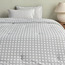 طقم لحاف سوبر كينج كاروهات قطن بعدد خيوط 200 خيط 3 قطع - نوير أيديل - 240 × 260 سم-household-bedding-comfortersandbedspreads-comforters-image-5