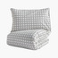 طقم لحاف سوبر كينج كاروهات قطن بعدد خيوط 200 خيط 3 قطع - نوير أيديل - 240 × 260 سم-household-bedding-comfortersandbedspreads-comforters-image-1