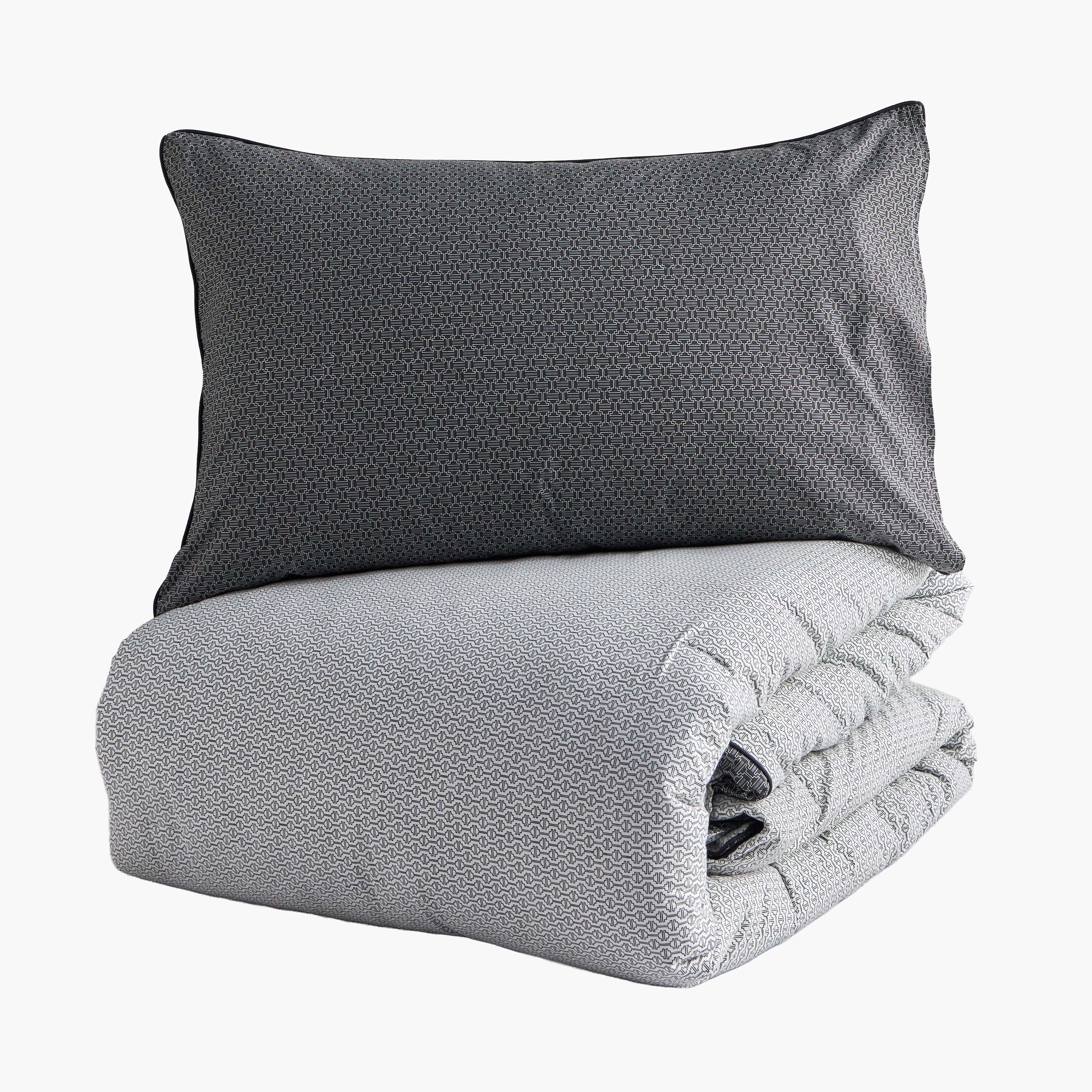 Noire Daislay Cotton Sateen 3-Piece King Duvet Cover Set - 220x230 cm-household-bedding-duvetandcovers-duvetcovers-image-7