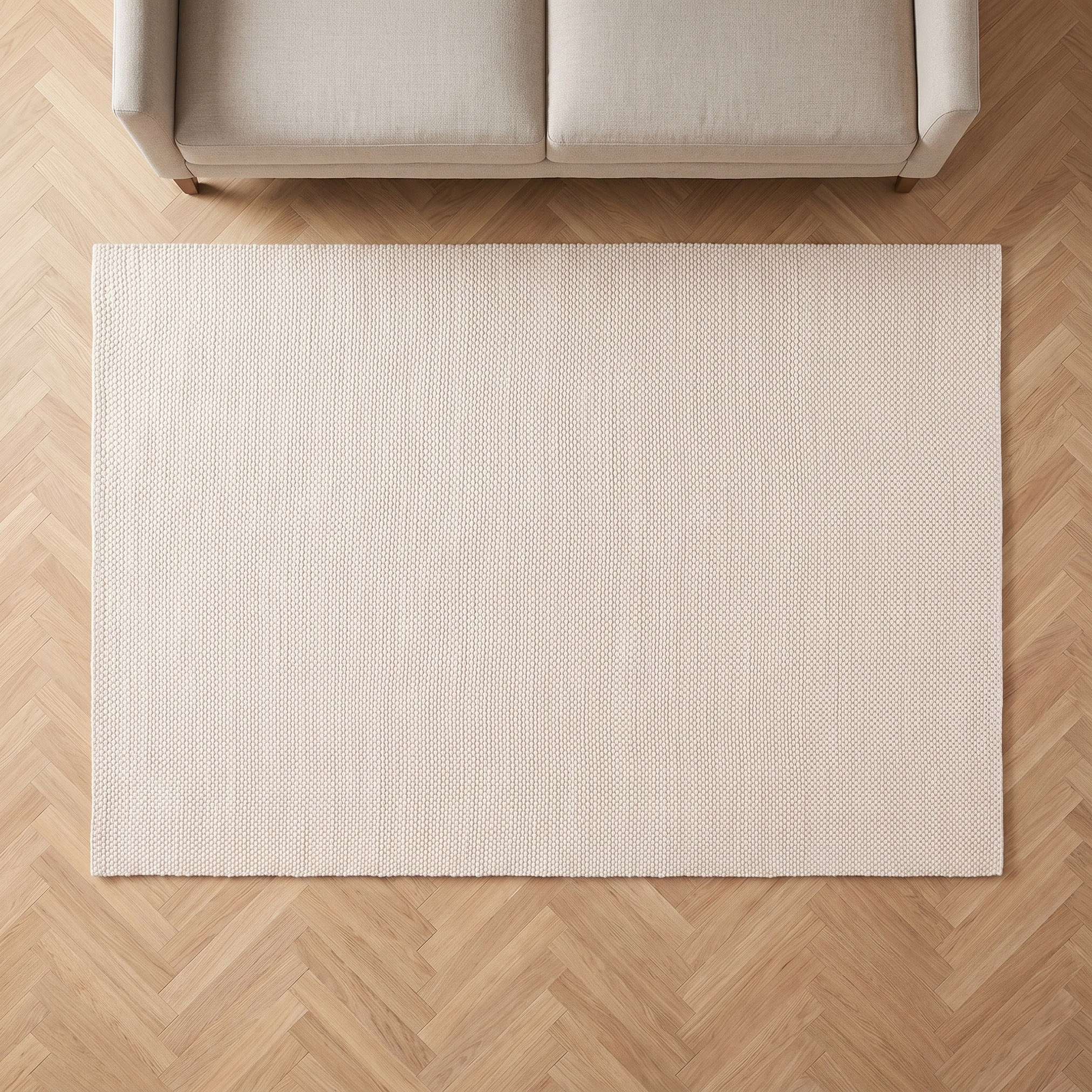 Botanique Pebble Woolen Handwoven Rug - 160x230 cm-household-rugsandcarpets-rugs-image-2
