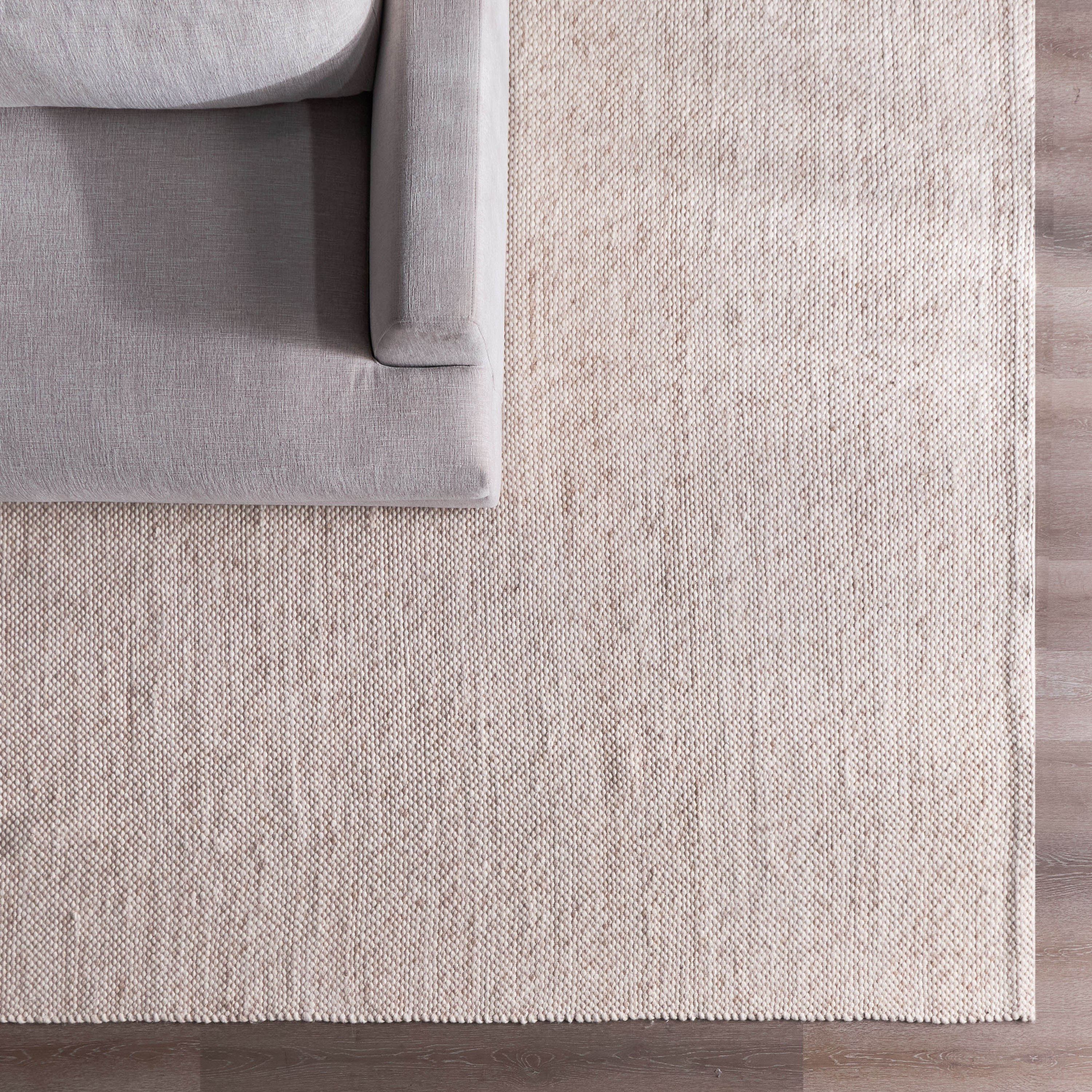 Botanique Pebble Woolen Handwoven Rug - 200x290 cm
