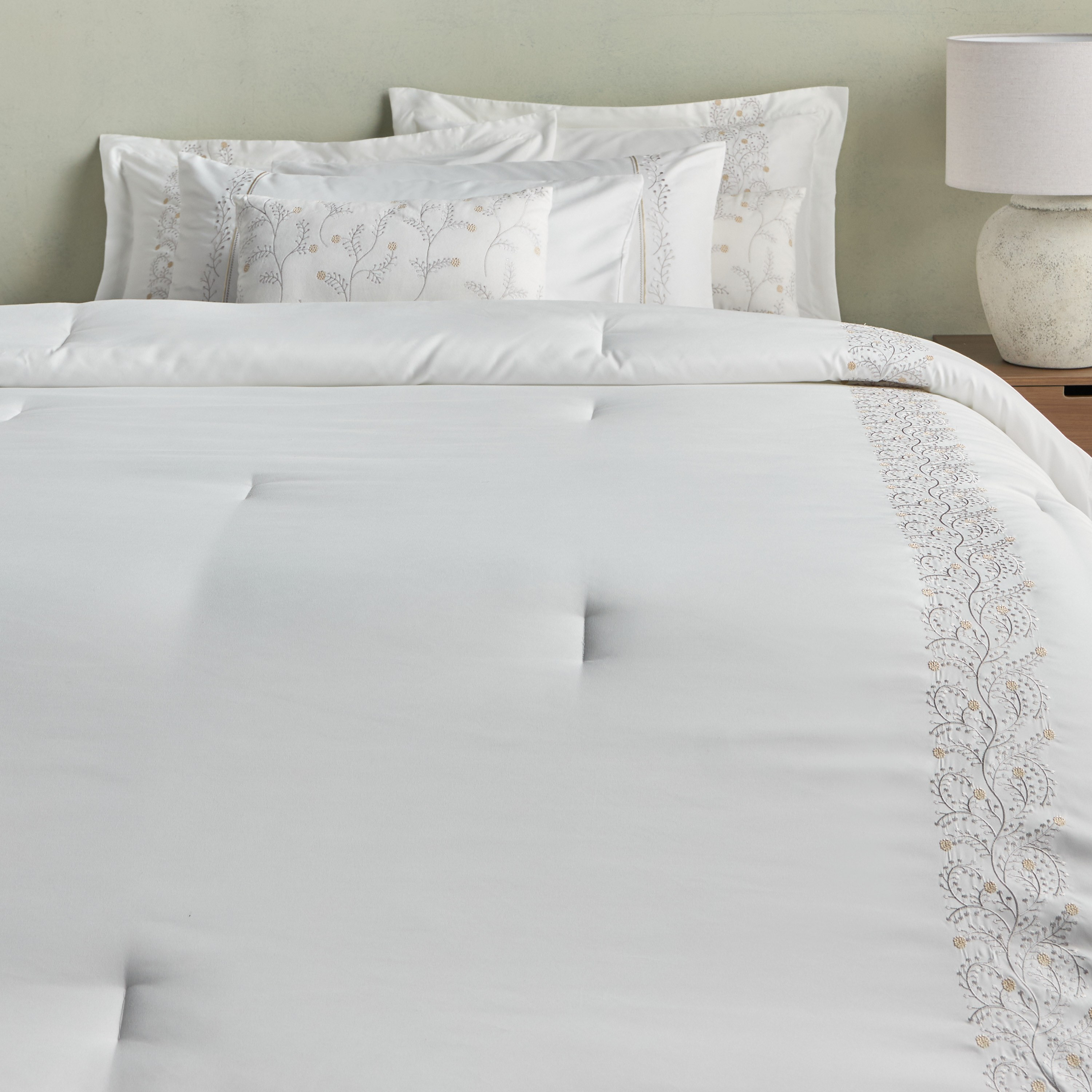 Cielo Floral Embroidered 8-Piece Super King Comforter and Sheet Set - 240x260 cm-household-bedding-comfortersandbedspreads-bedinabag-image-2