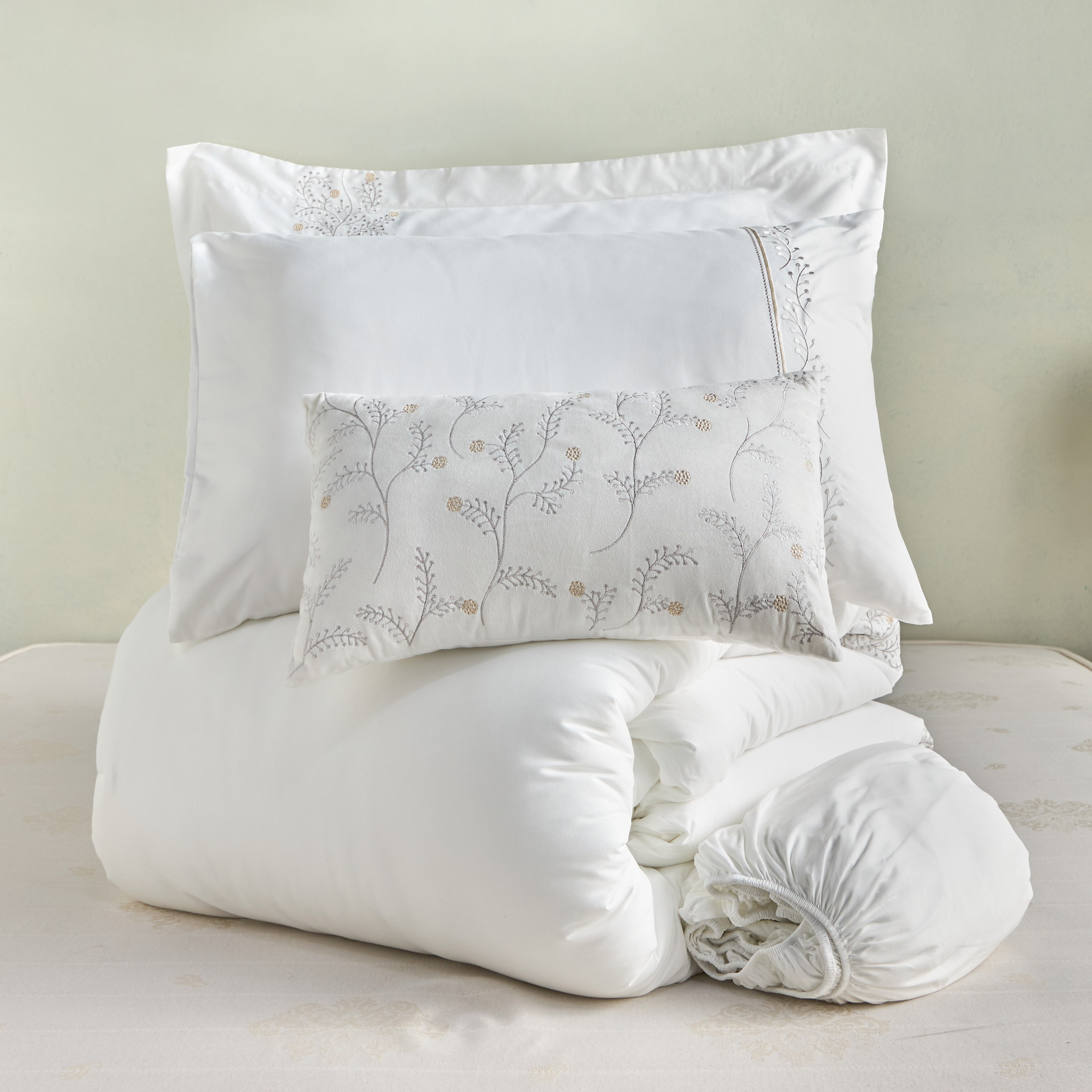 Cielo Floral Embroidered 8-Piece Super King Comforter and Sheet Set - 240x260 cm-household-bedding-comfortersandbedspreads-bedinabag-image-8