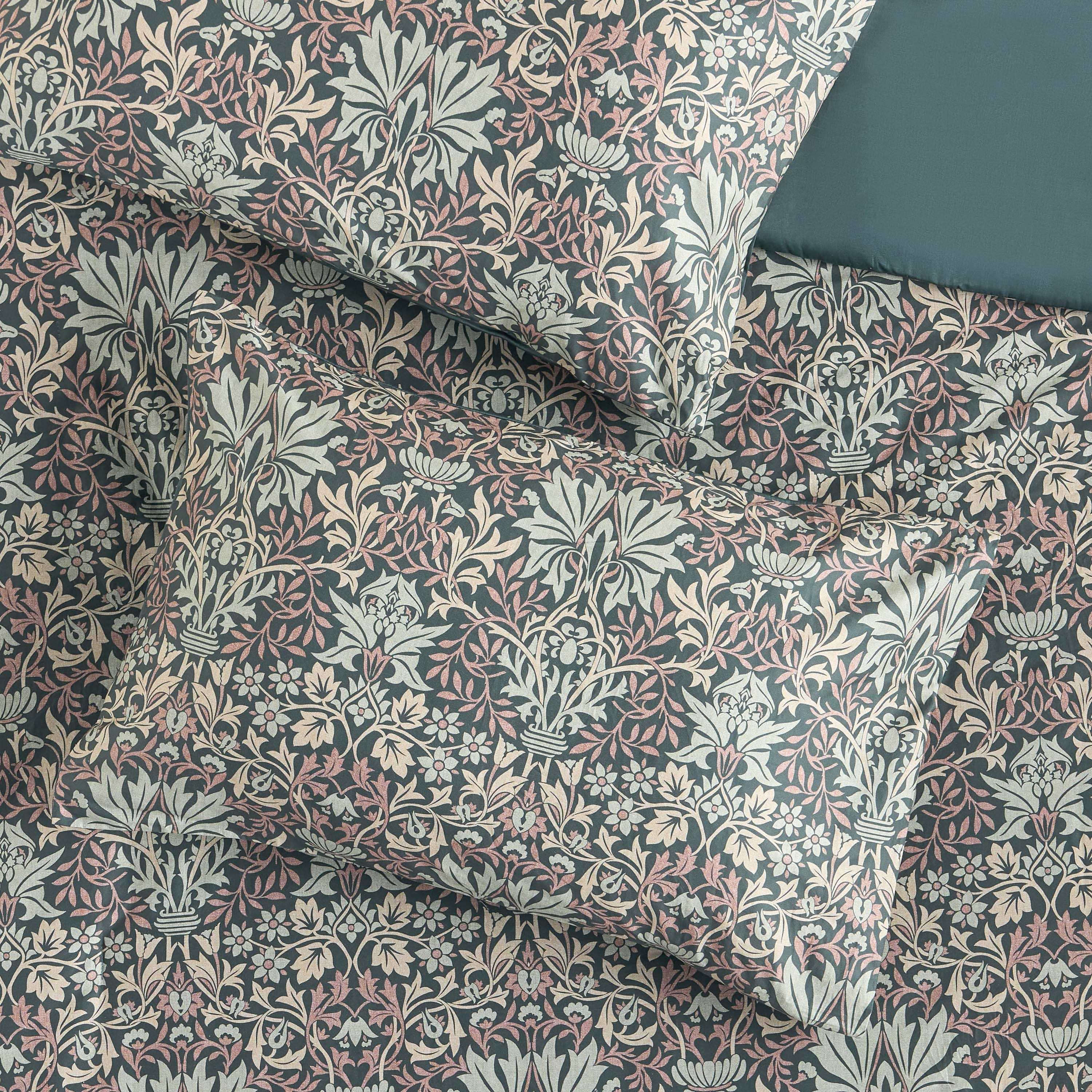 Meadows Mancio Cotton Floral Print 3-Piece Super King Comforter Set - 240x260 cm-household-bedding-comfortersandbedspreads-comforters-image-3