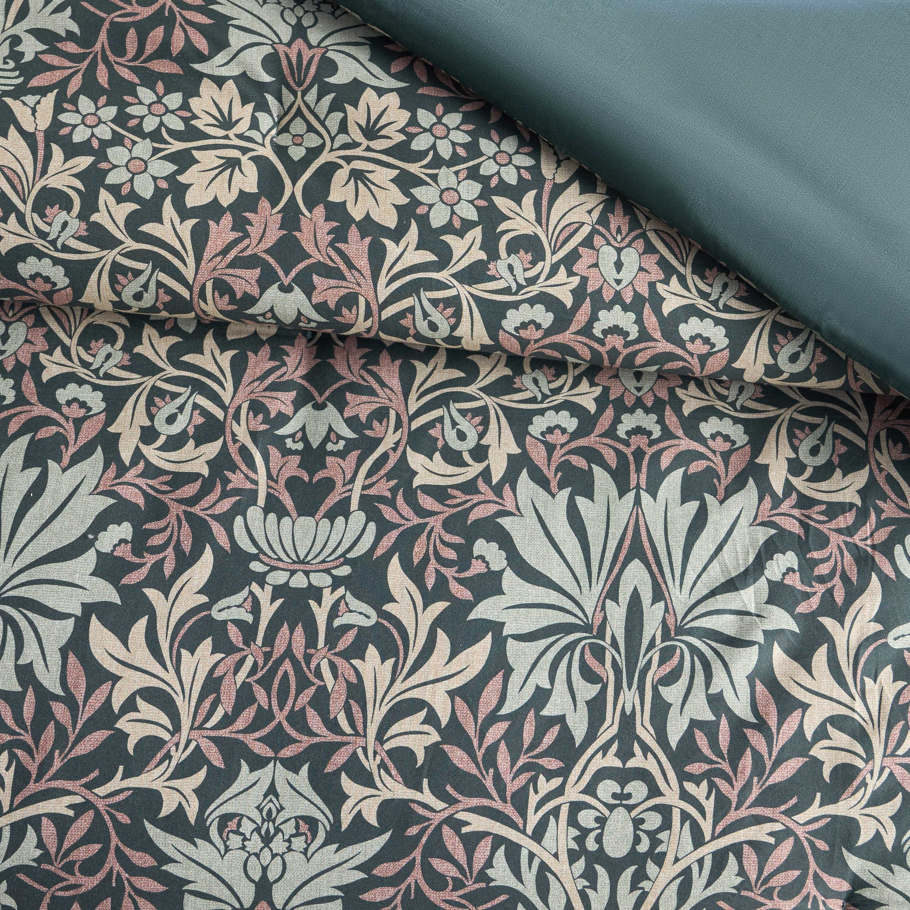 Meadows Mancio Cotton Floral Print 3-Piece Super King Comforter Set - 240x260 cm-household-bedding-comfortersandbedspreads-comforters-image-4