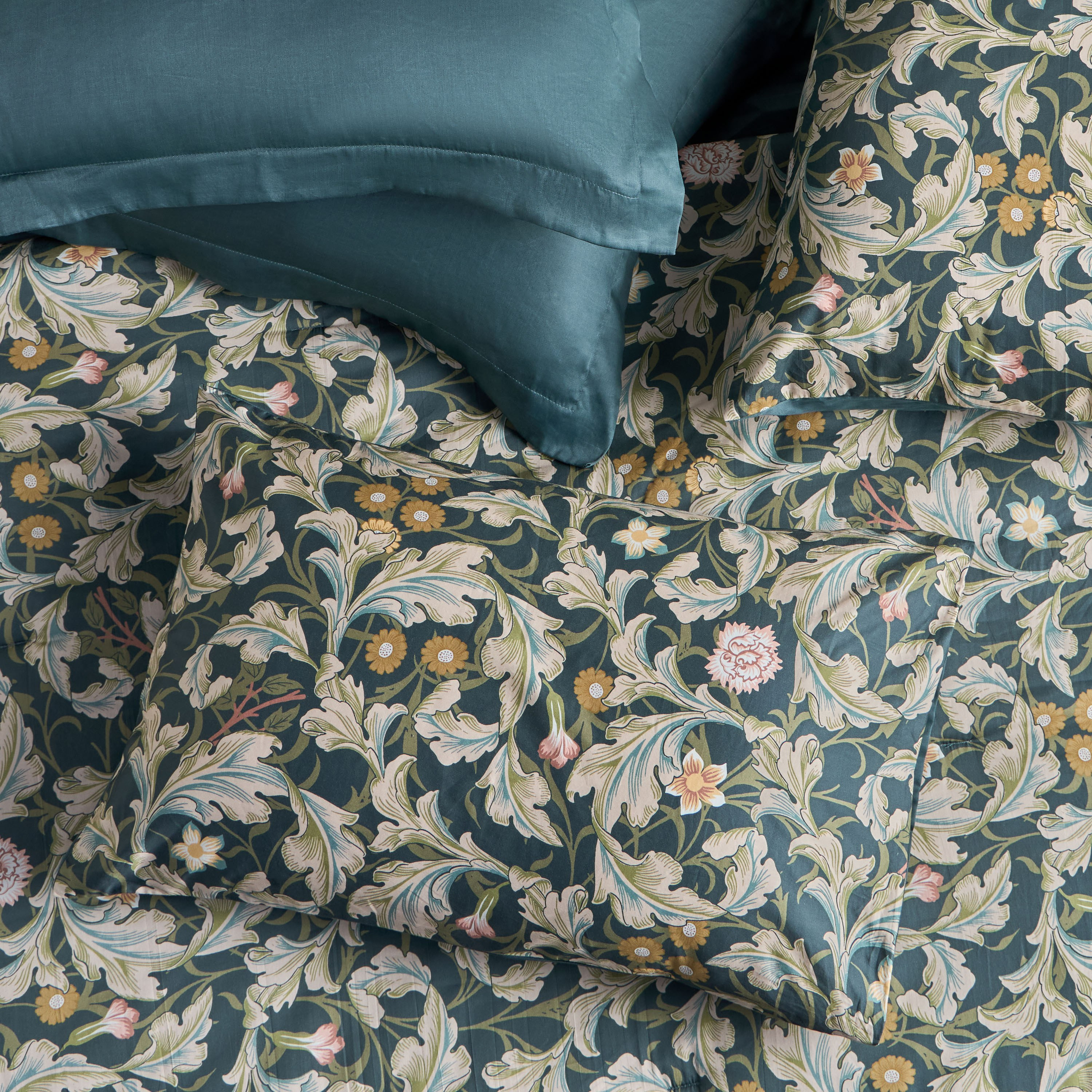 طقم لحاف قطن مقاس سوبر كينج 6 قطع بطبعات - ميدوز غراو - 240x260 سم-household-bedding-comfortersandbedspreads-bedinabag-image-3