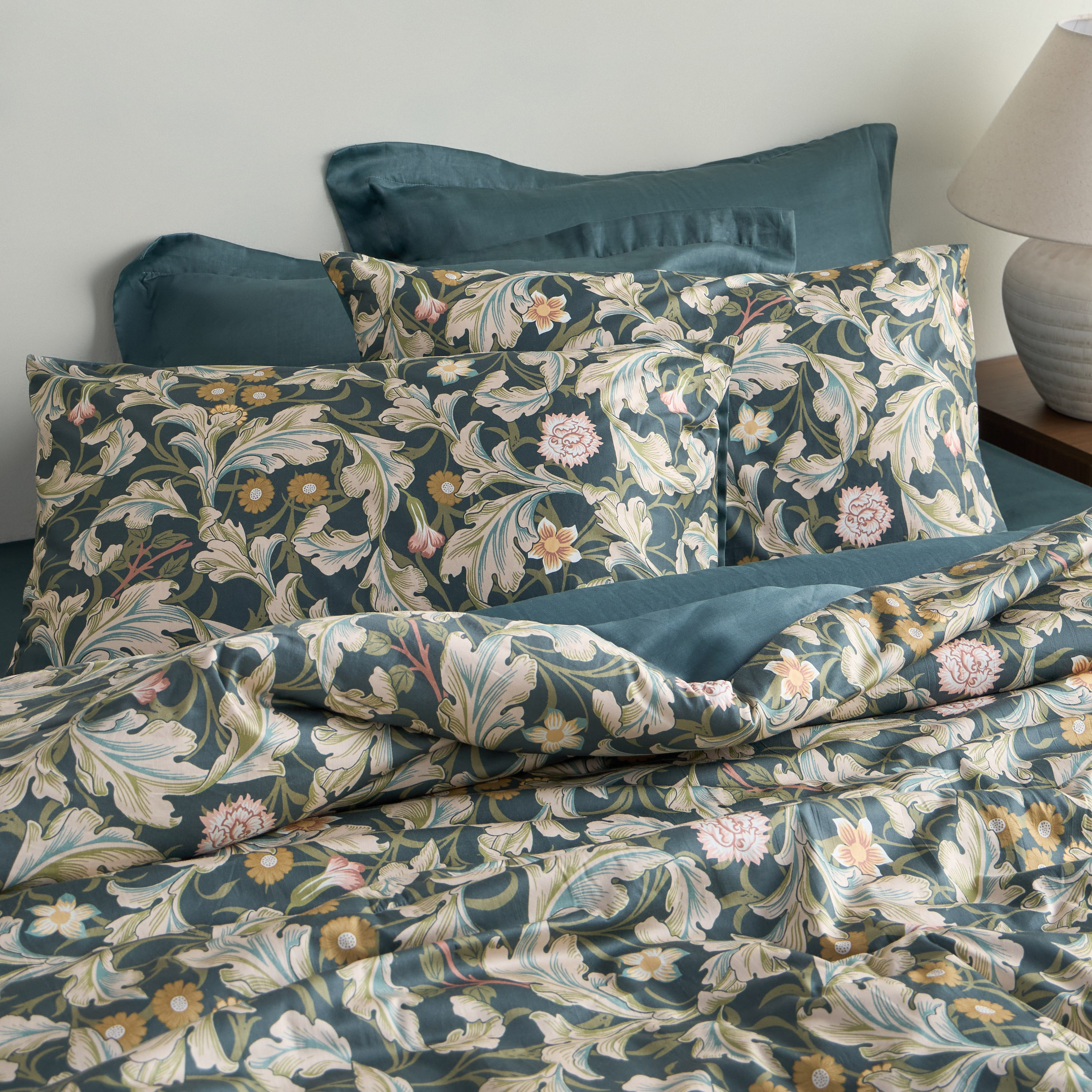 طقم لحاف قطن مقاس سوبر كينج 6 قطع بطبعات - ميدوز غراو - 240x260 سم-household-bedding-comfortersandbedspreads-bedinabag-image-7