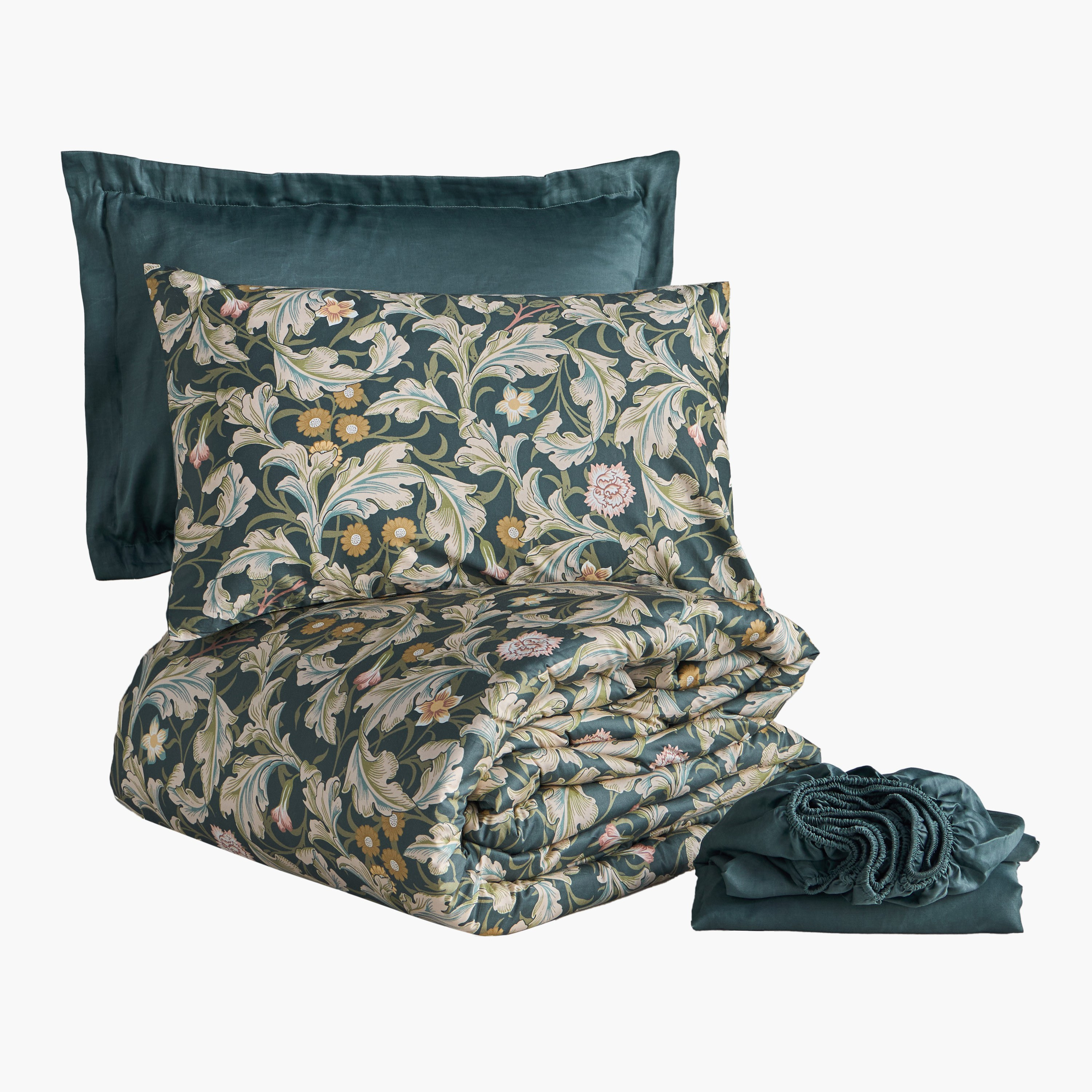 طقم لحاف قطن مقاس سوبر كينج 6 قطع بطبعات - ميدوز غراو - 240x260 سم-household-bedding-comfortersandbedspreads-bedinabag-image-8