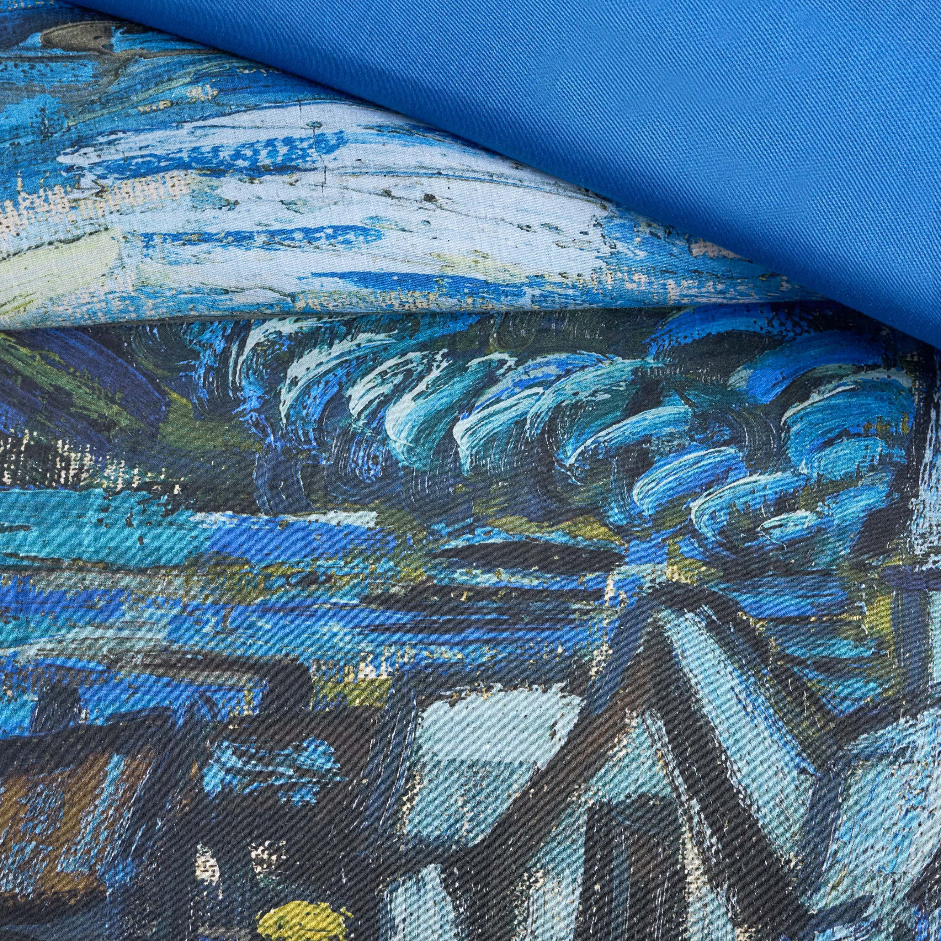 Van Gogh Starry Night Cotton 220 Thread Count 3-Piece King Duvet Cover Set - 220x230 cm-household-bedding-duvetandcovers-duvetcovers-image-4