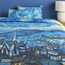 Van Gogh Starry Night Cotton 220 Thread Count 3-Piece Super King Duvet Cover Set - 220x260 cm-household-bedding-duvetandcovers-duvetcovers-image-2