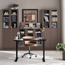 خزانة كتب قصيرة بأبواب زجاج - برايدن - واسعة-furniture-livingroom-storageanddisplaycabinets-image-2