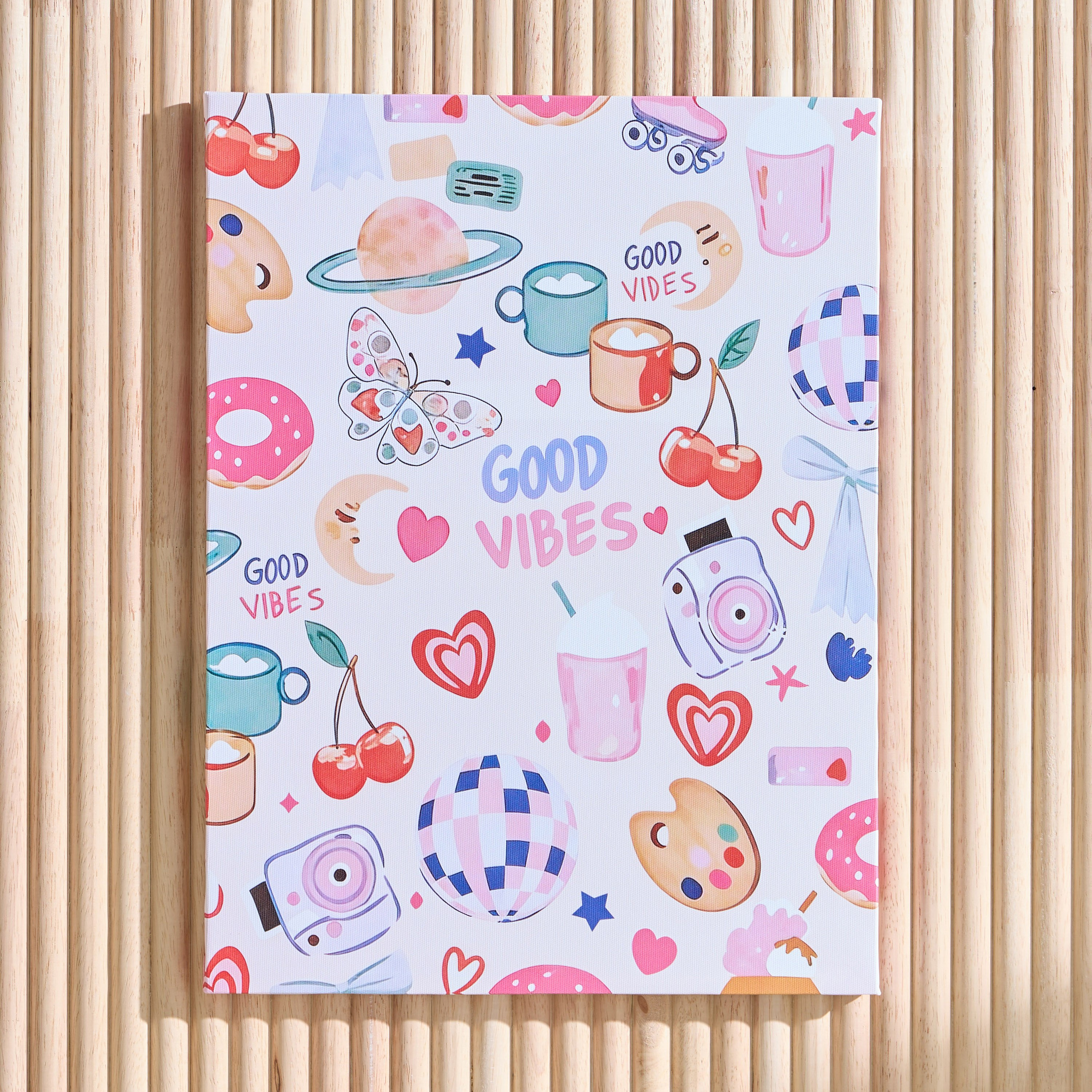 Good Vibes Canvas Wall Art - 30x40 cm