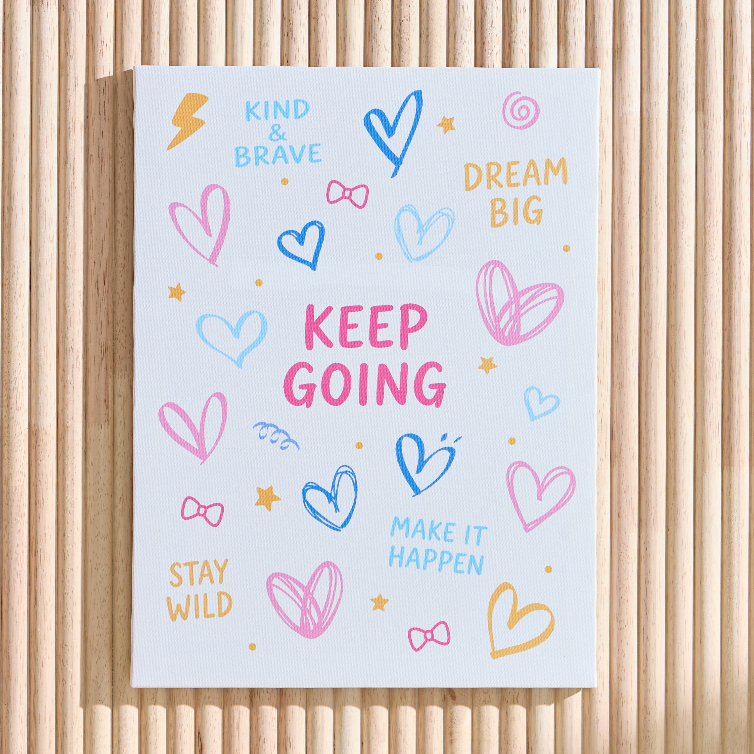 Gwenda Keep Going Canvas Wall Art - 30x40 cm