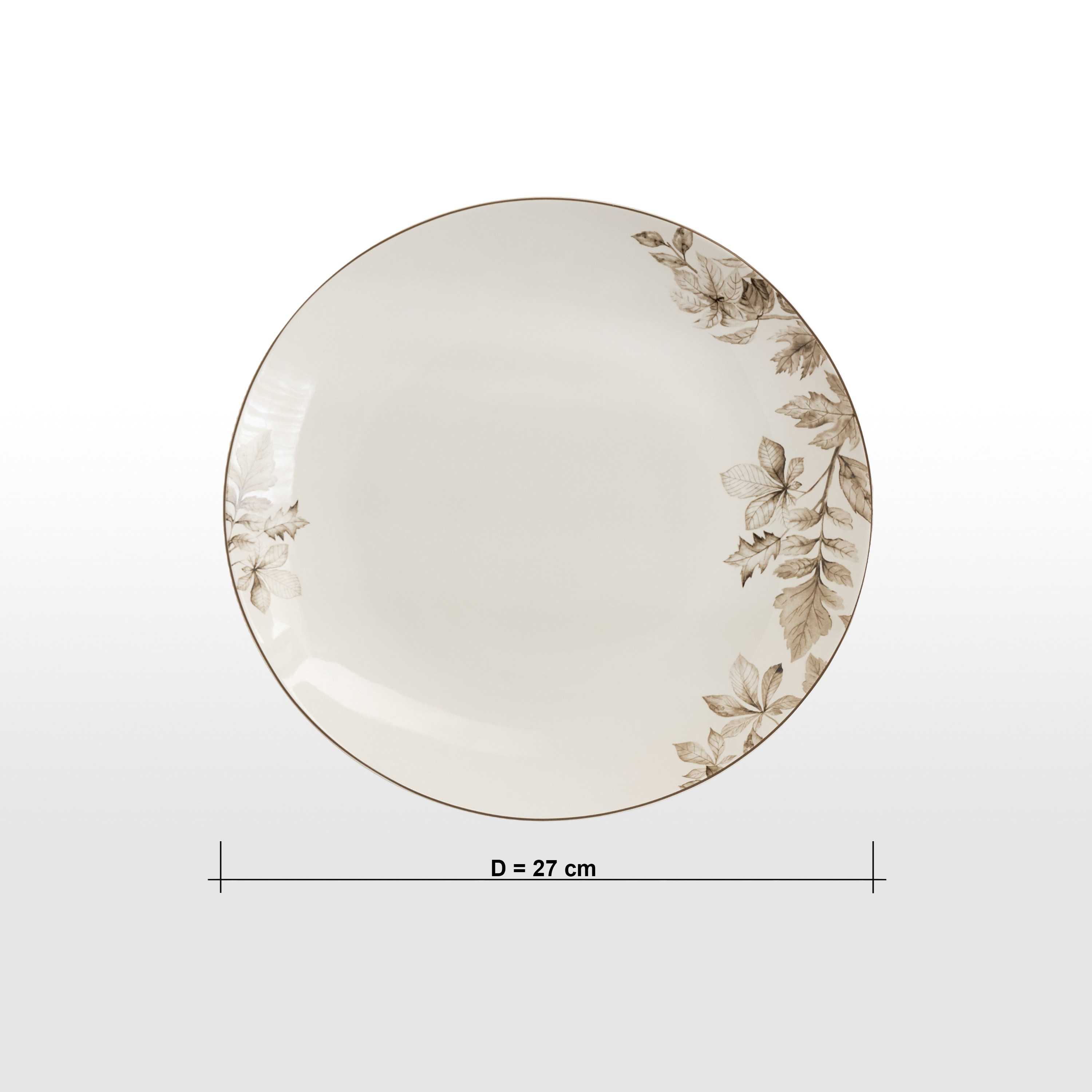 Marigold New Bone China Dinner Plate - 27 cm-household-dining-dinnerware-plates-image-4