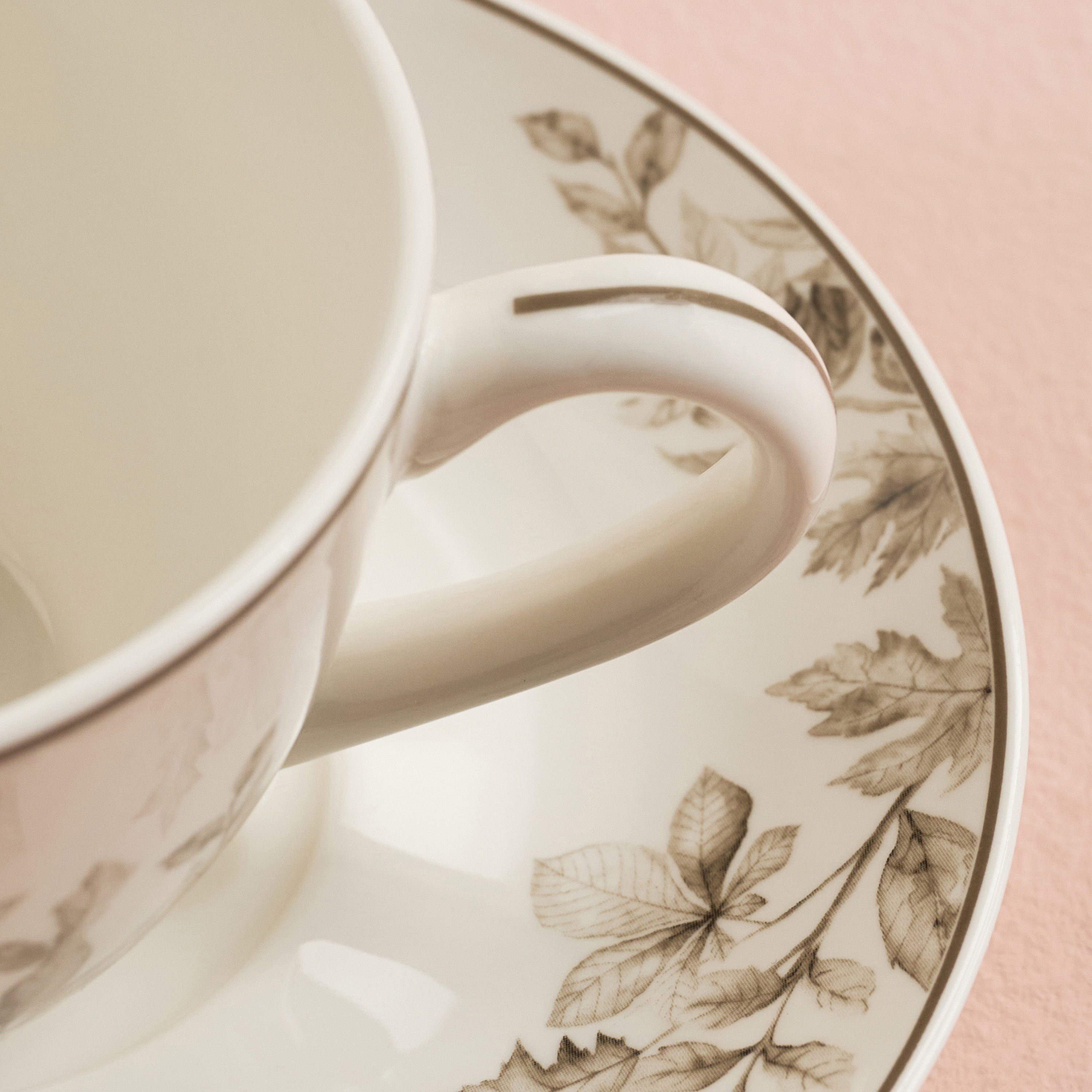 Marigold New Bone China Tea Cup and Saucer Set - 270 ml-household-dining-teaandcoffee-mugsandcups-image-2