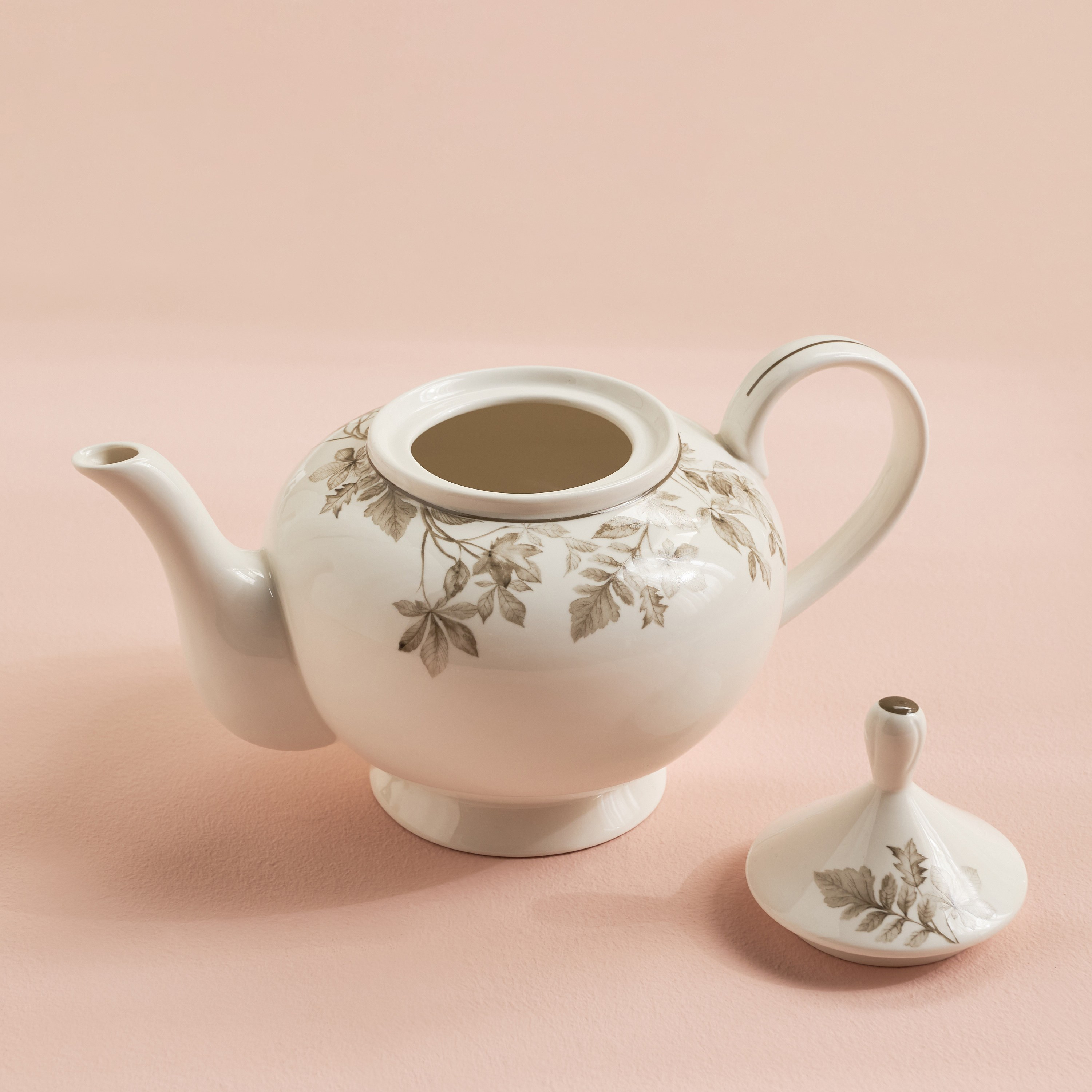 Marigold New Bone China Tea Pot - 1L-household-dining-teaandcoffee-vacuumflaskscoffeeandteapots-image-2