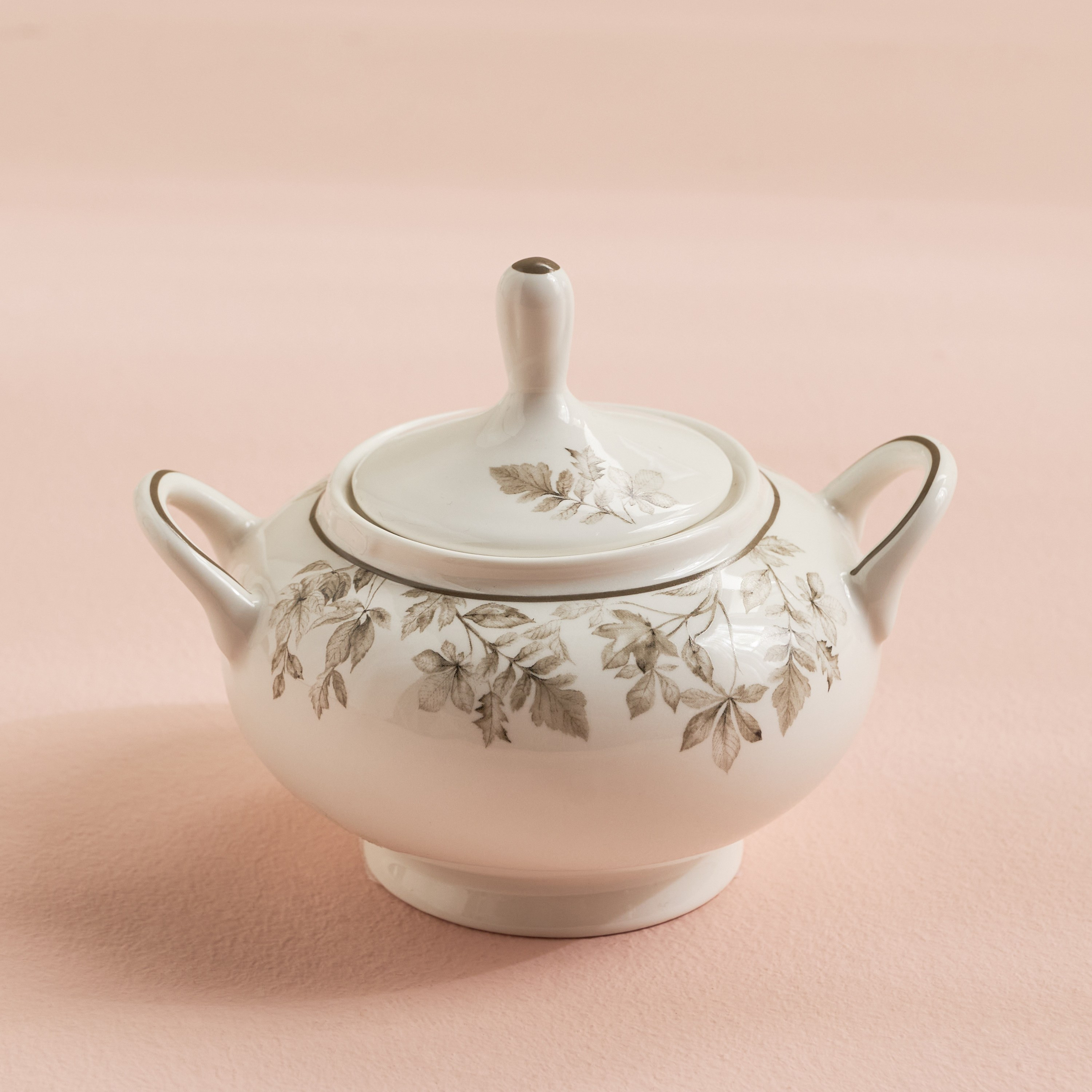 Marigold New Bone China Sugar Pot - 250 ml-household-dining-teaandcoffee-teaandcoffeeaccessories-image-2