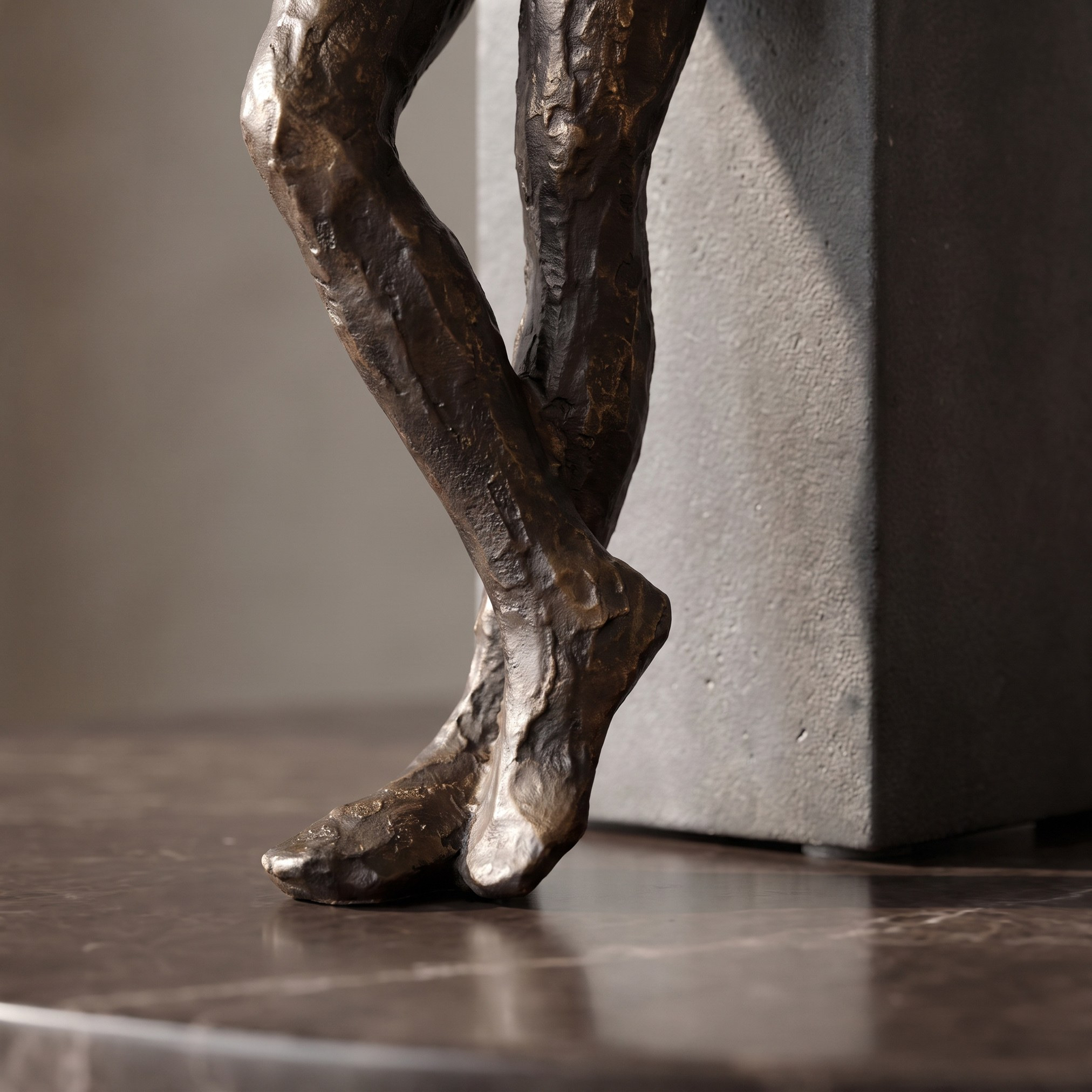 تمثال رجل واقف رحيل من الراتنج - نوماد - 28 سم-household-decor-decorativeobjectsandsculptures-image-3