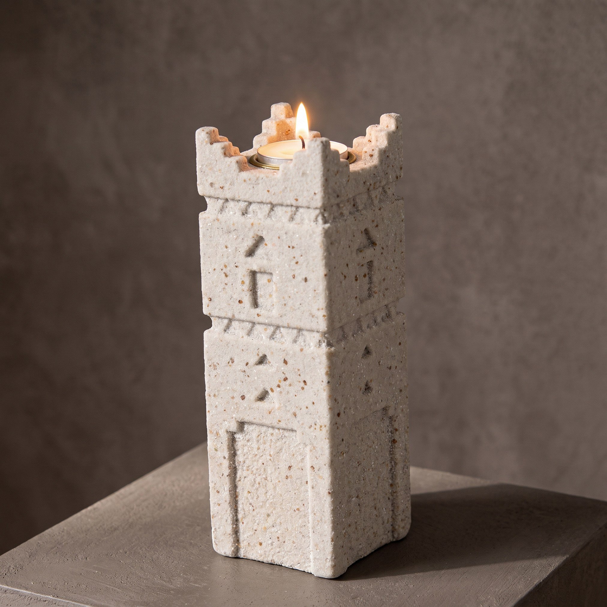 Madar-Nomad Sulaimani Resin Taper Candleholder - 15 cm-household-decor-candleholdersandlanterns-image-2