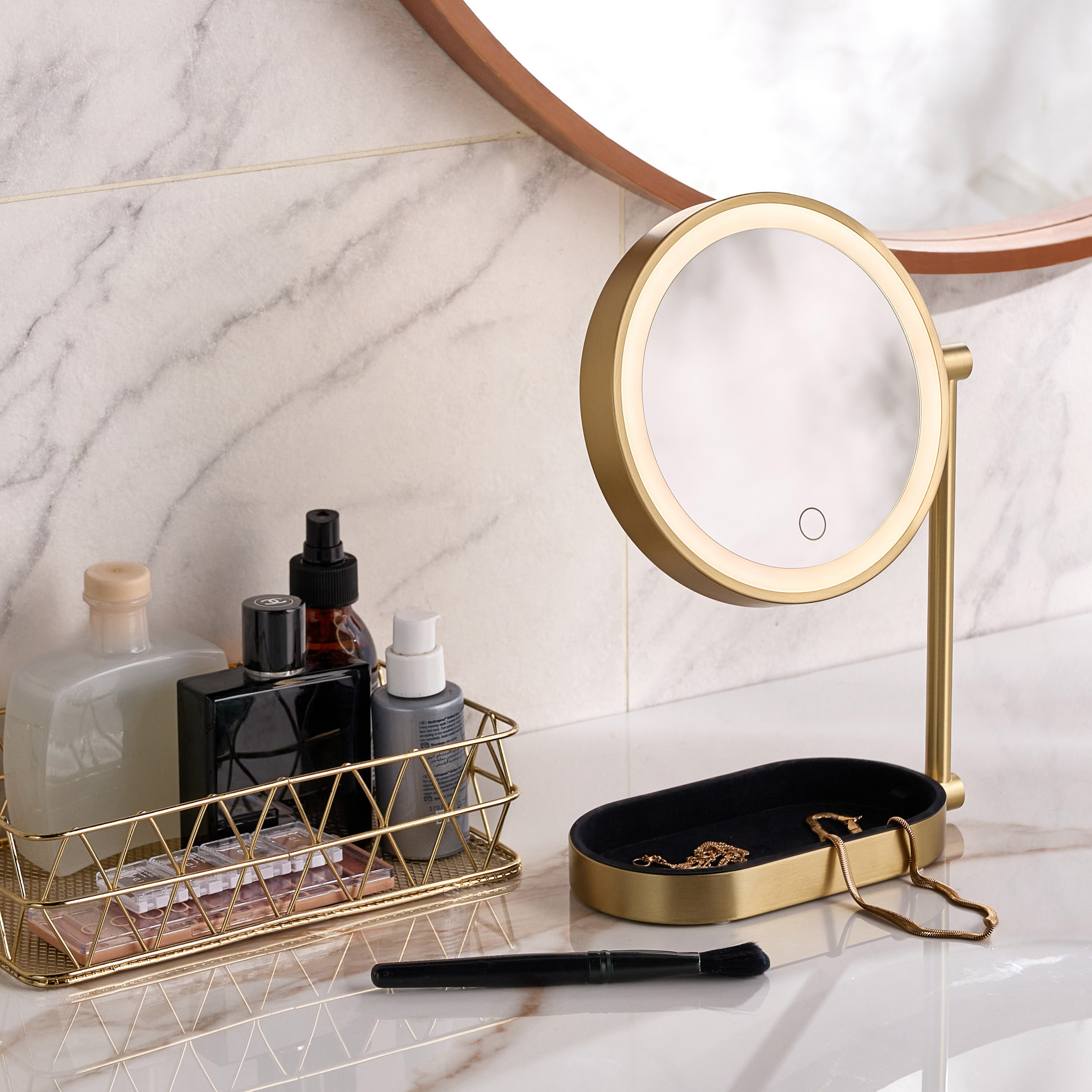 مرآة زينة - جينا - 29 سم-household-storage-cosmeticorganizing-makeupmirrors-image-7