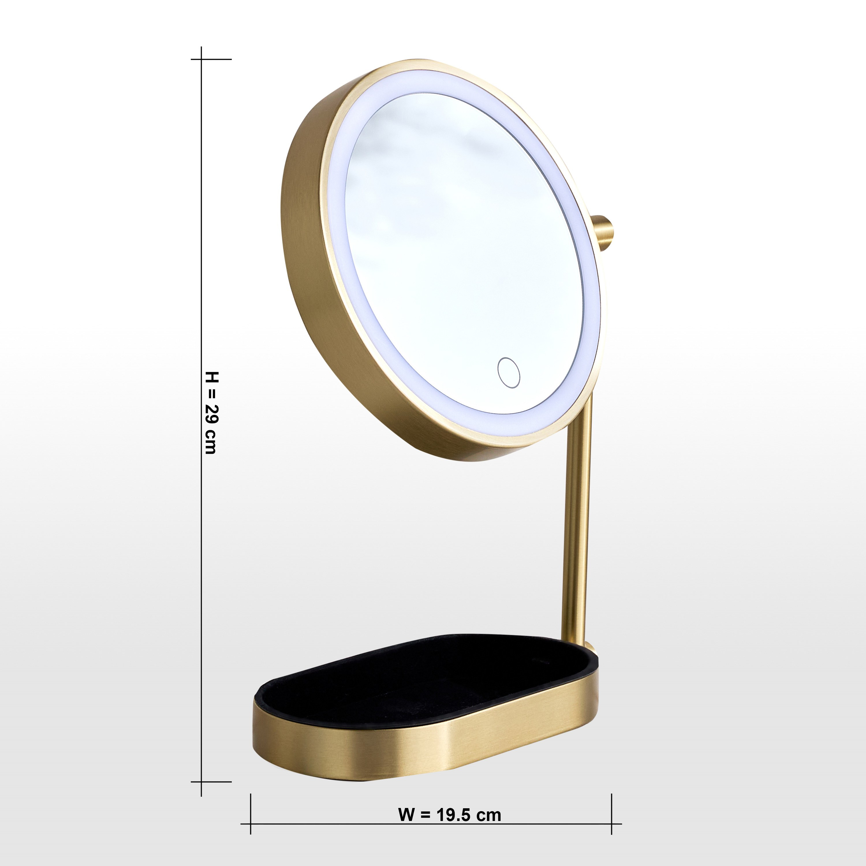 مرآة زينة - جينا - 29 سم-household-storage-cosmeticorganizing-makeupmirrors-image-8