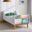 Adrian Toddler Bed with Shelf Storage - 70x140 cm-baby-nursery-furniture-cribsandbeds-beds-image-1