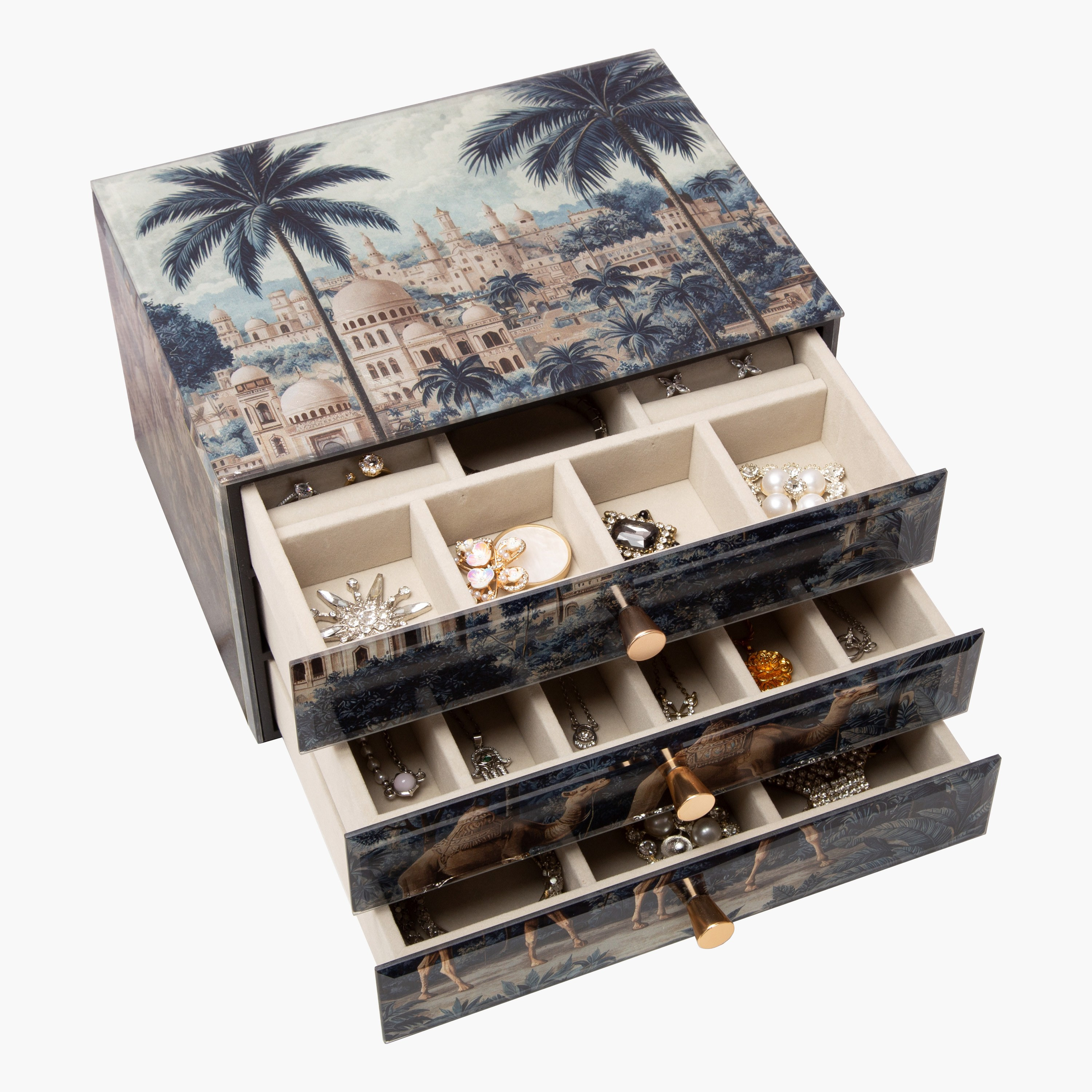 منظم مجوهرات 3 أرفف - سفير-household-storage-jewelleryorganizing-jewelleryboxesandstands-image-3