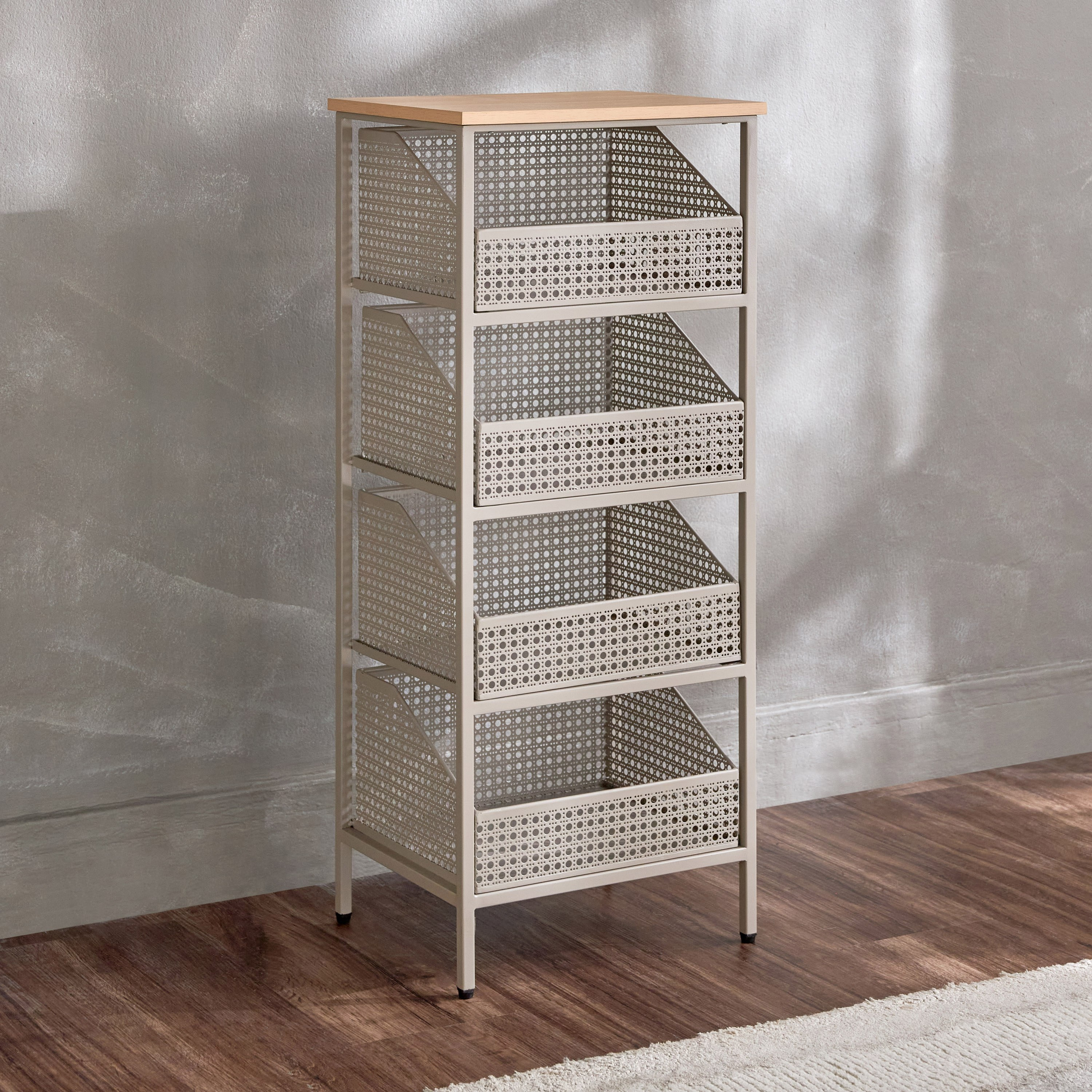 Ricky 4-Tier Storage Rack - 28x34 cm-household-storage-storagesolutions-storageracks-image-1