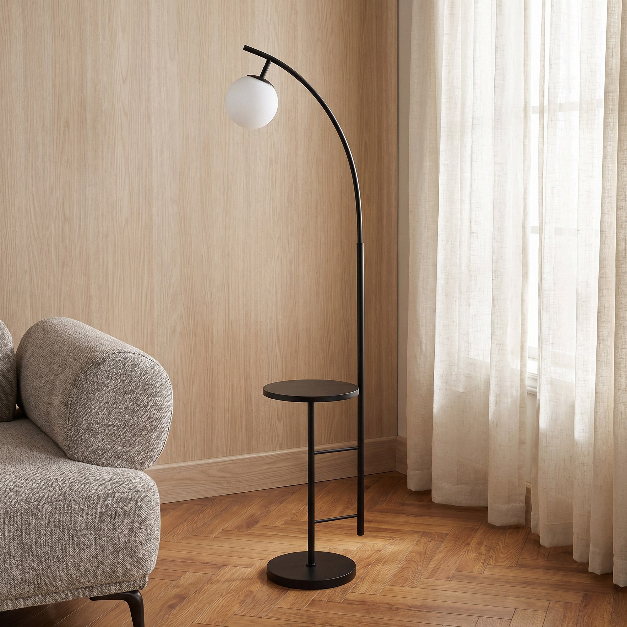 Noor Yalene Metal Floor Lamp - 163 cm-household-lighting-floorlamps-image-1