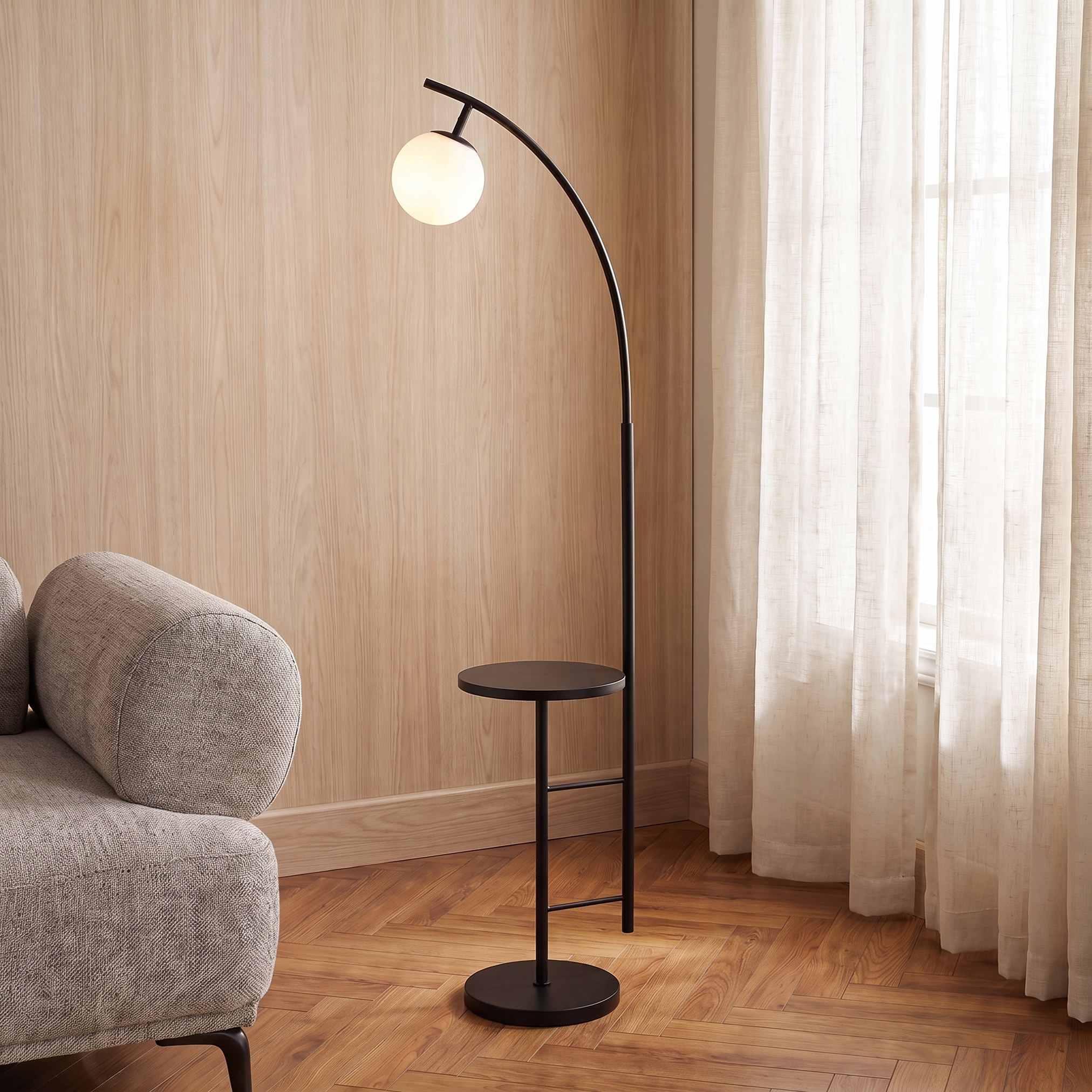 Noor Yalene Metal Floor Lamp - 163 cm-household-lighting-floorlamps-image-2