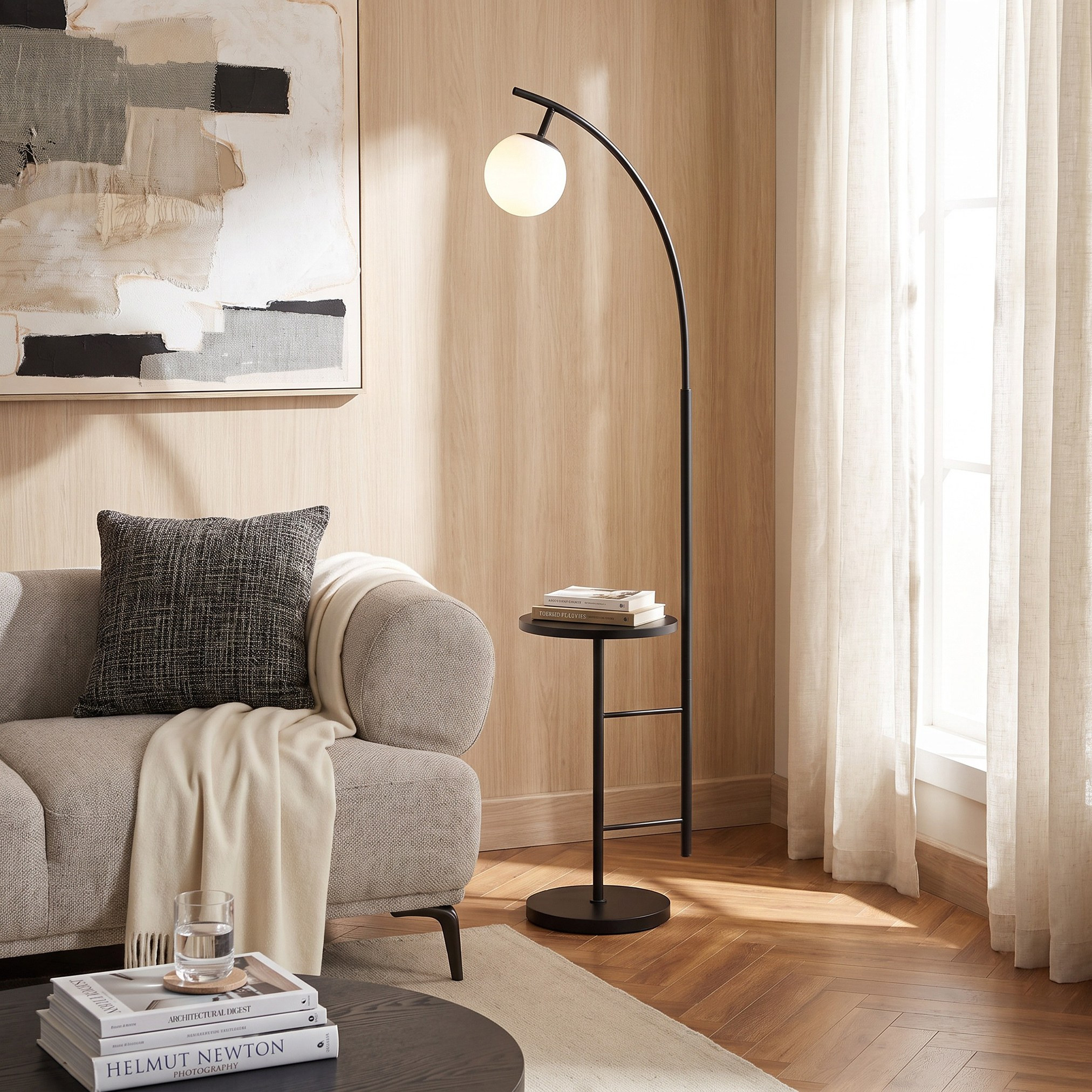 Noor Yalene Metal Floor Lamp - 163 cm-household-lighting-floorlamps-image-5