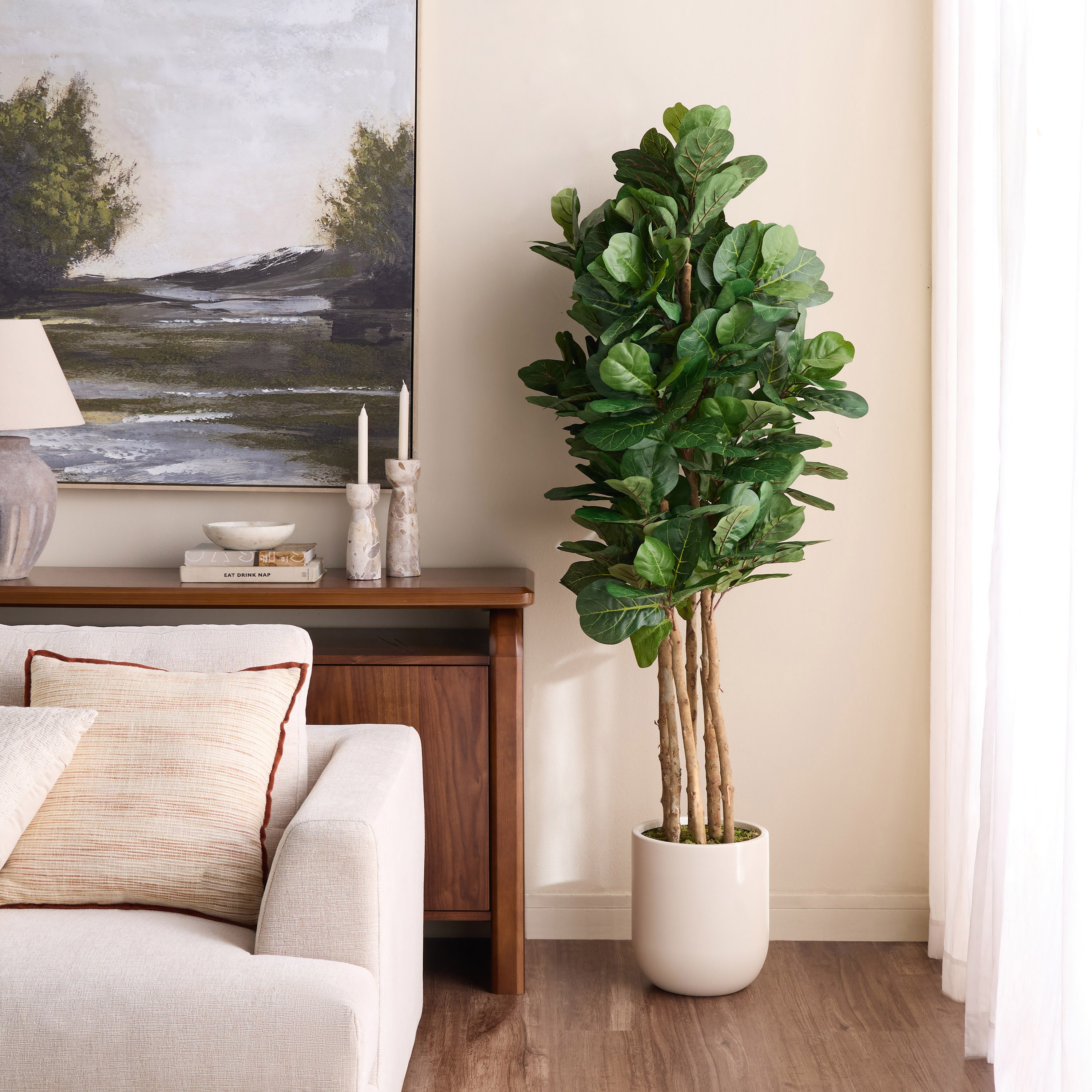 شجرة فيدل في إناء زرع - أوربانو بلانك - 183 سم-household-gardenandoutdoor-trees-image-4