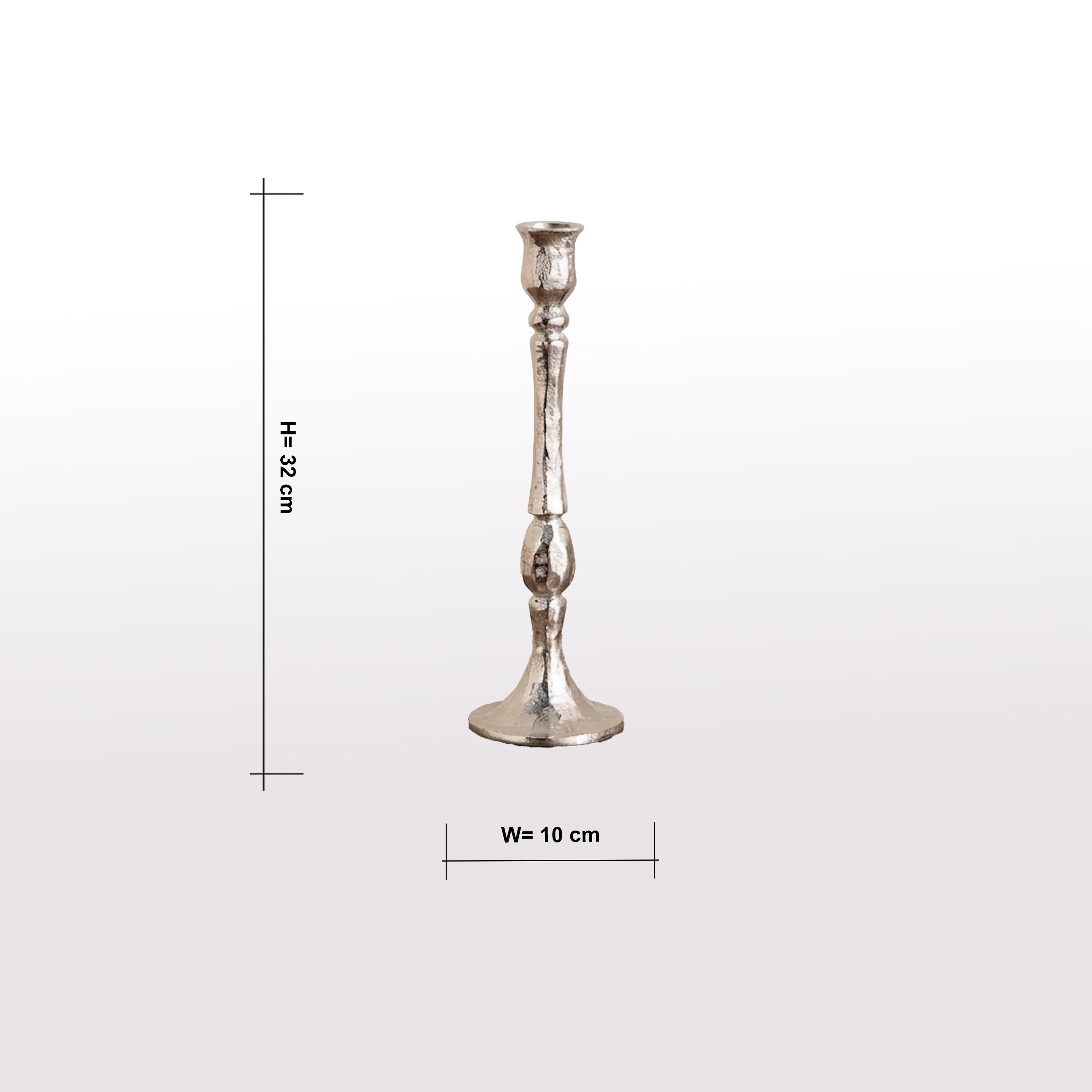 Loft Sofia Metal Taper Candleholder - 33 cm-household-decor-candleholdersandlanterns-image-7