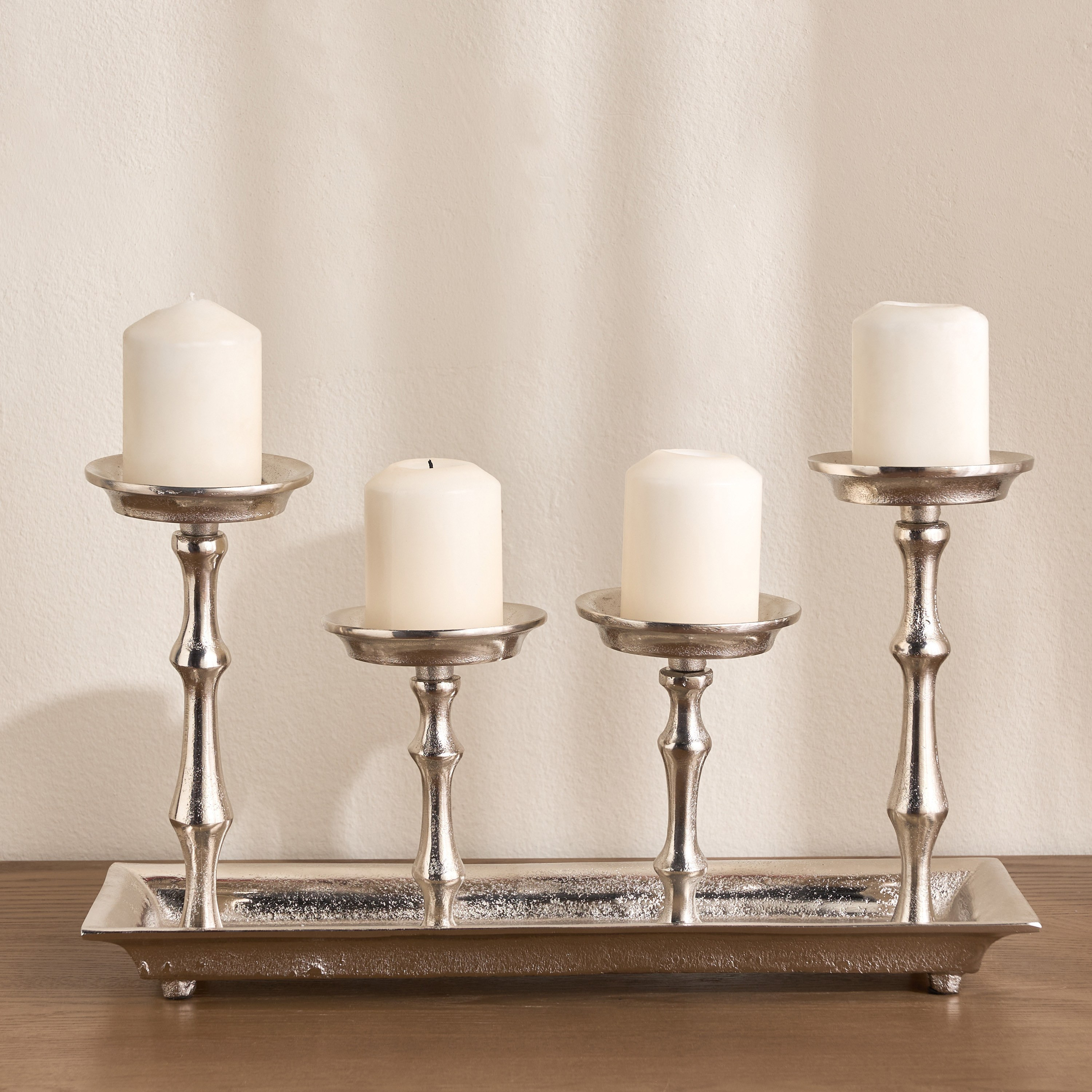 Loft Giulia Metal Pillar Candleholder - 25 cm-household-decor-candleholdersandlanterns-image-1