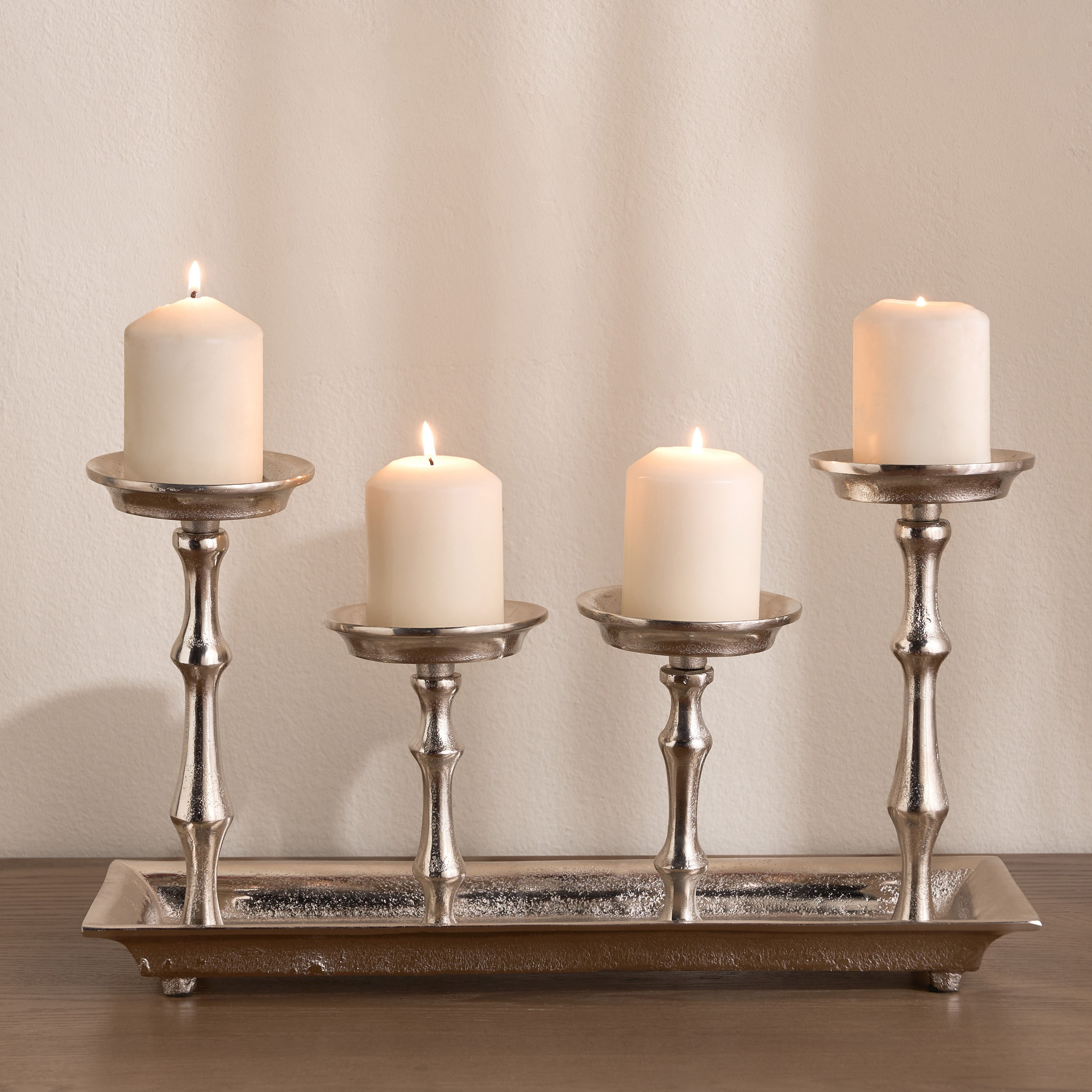 Loft Giulia Metal Pillar Candleholder - 25 cm-household-decor-candleholdersandlanterns-image-2