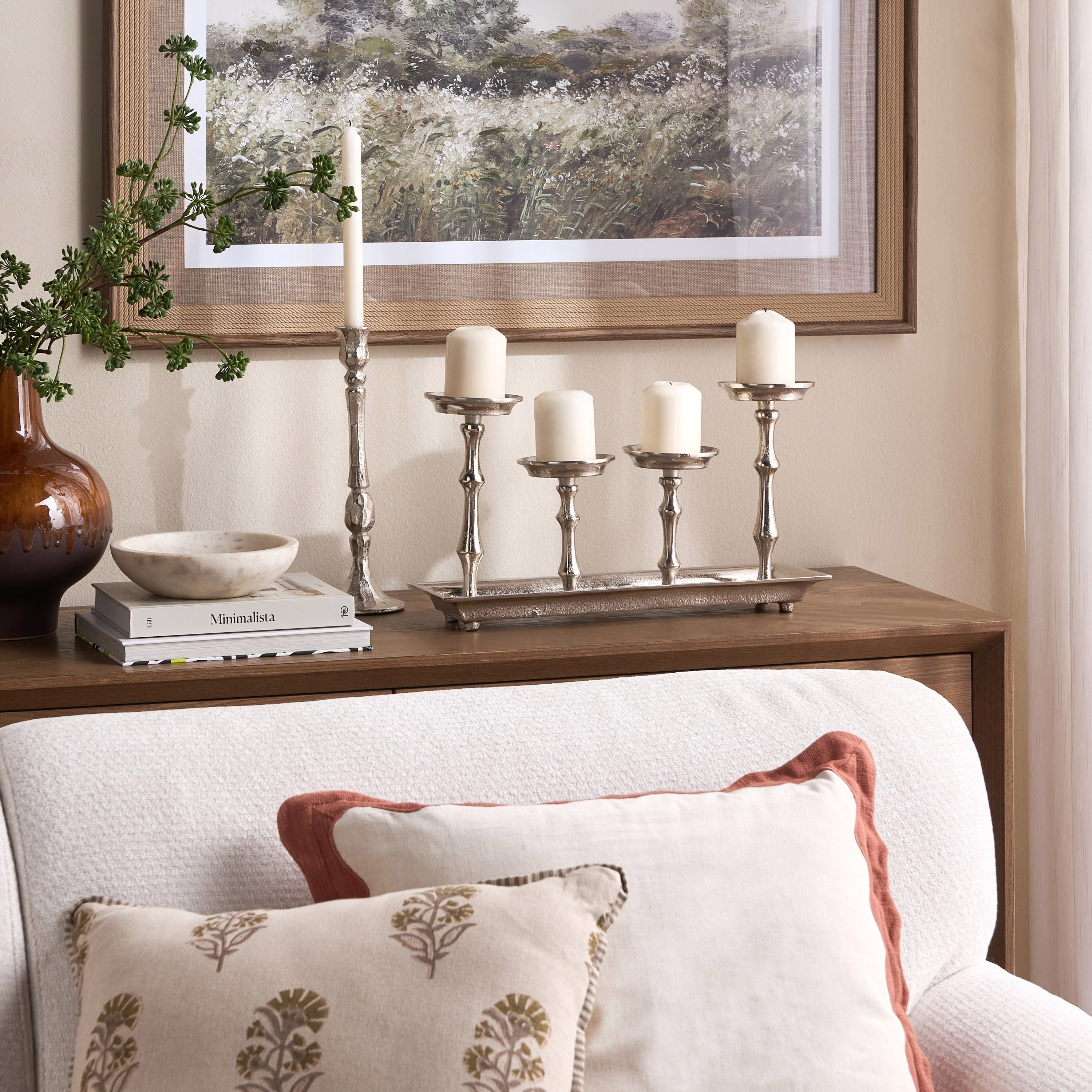 Loft Giulia Metal Pillar Candleholder - 25 cm-household-decor-candleholdersandlanterns-image-6
