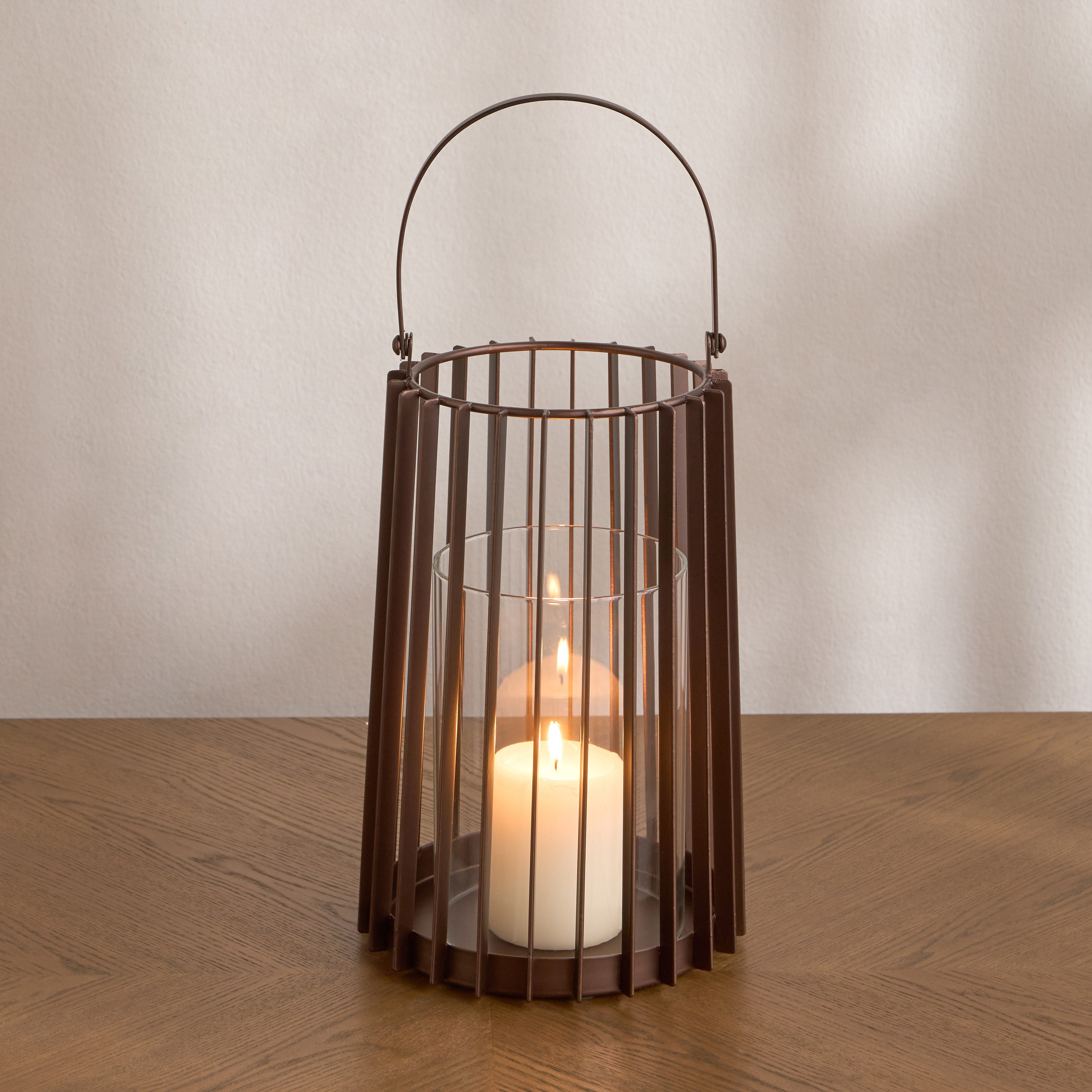 فانوس معدني مضلع - مونوليث لوكس -40 سم-household-decor-candleholdersandlanterns-image-2