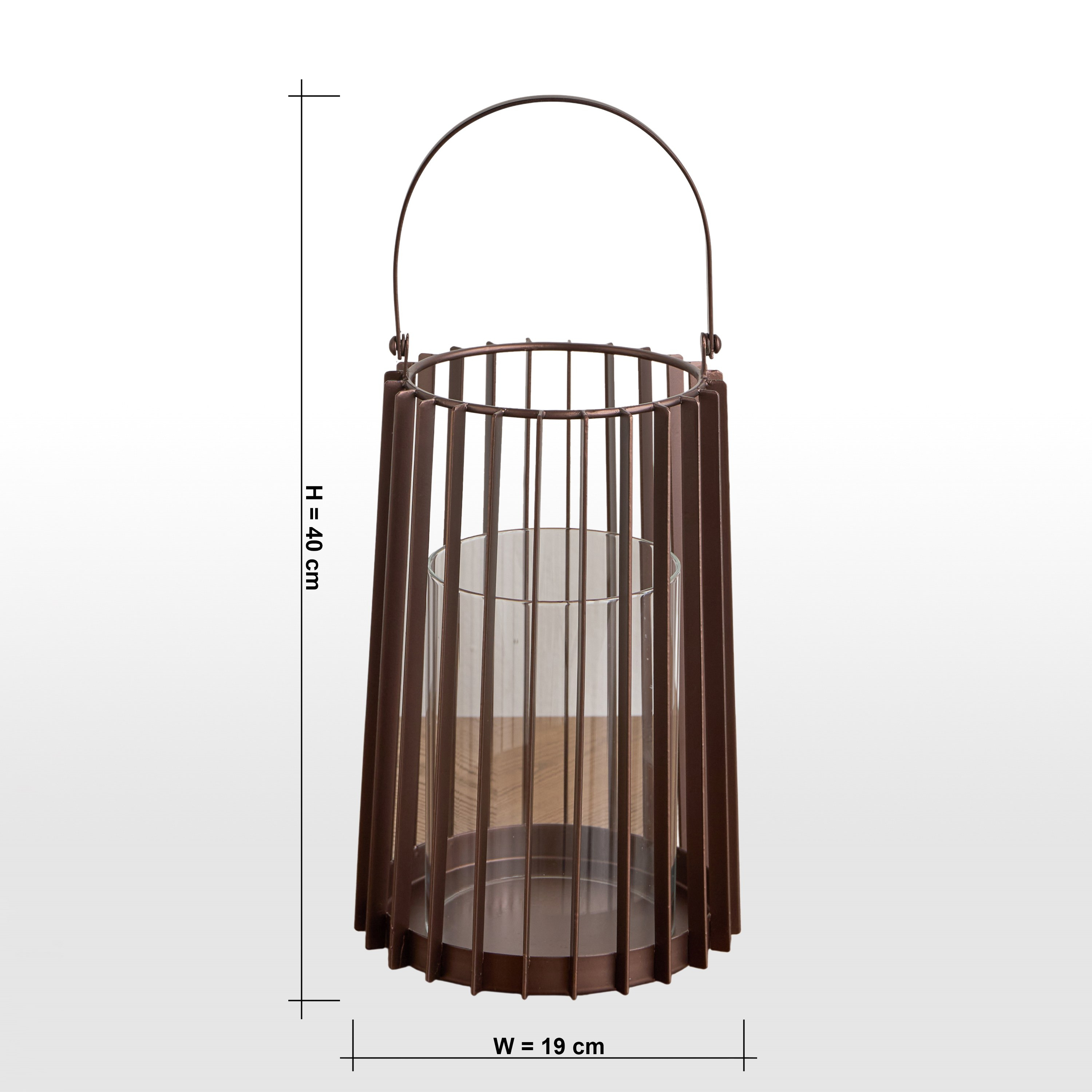 فانوس معدني مضلع - مونوليث لوكس -40 سم-household-decor-candleholdersandlanterns-image-7