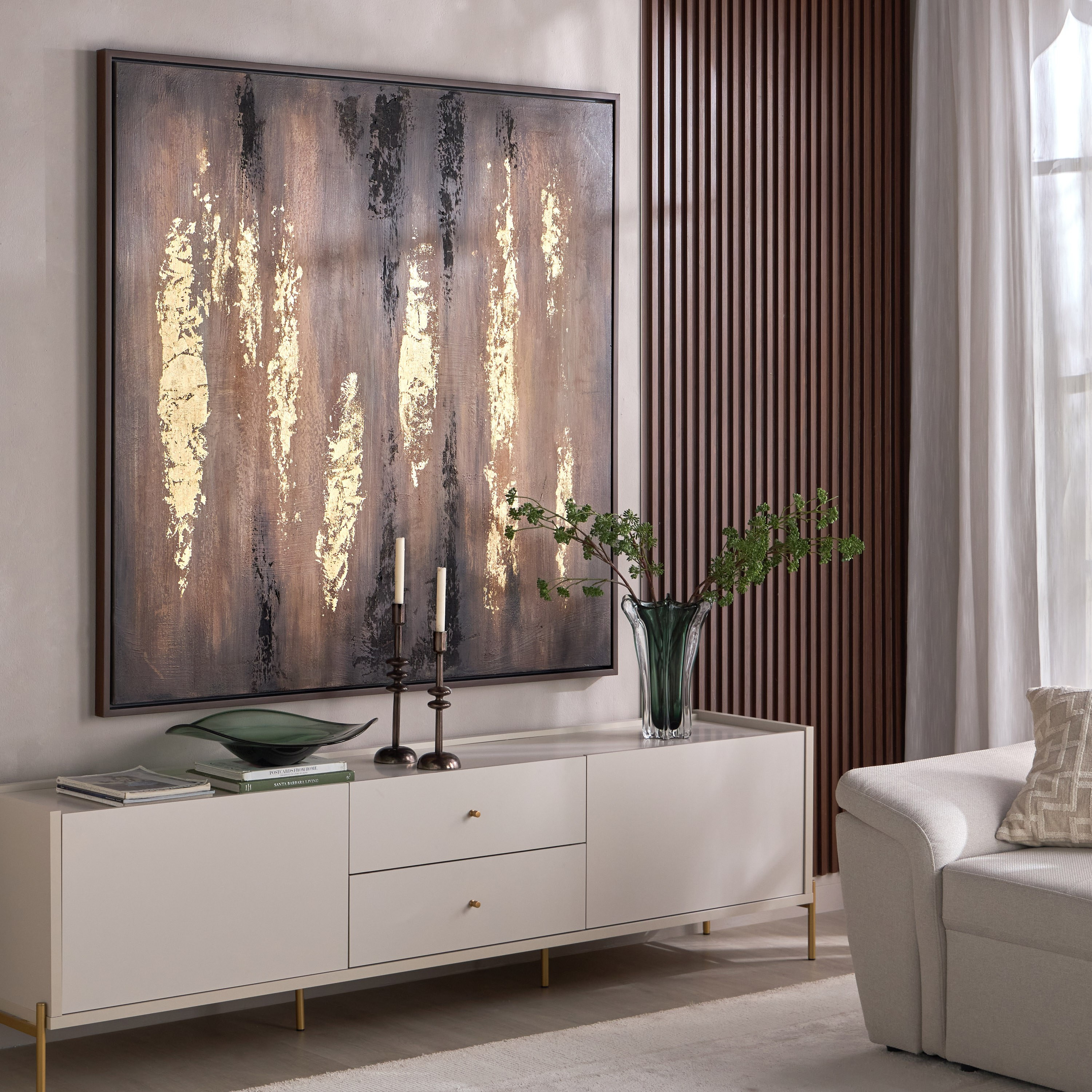 Noctis Neoma Framed Canvas Wall Art - 150x150 cm-household-walldecorandmirrors-wallart-image-3
