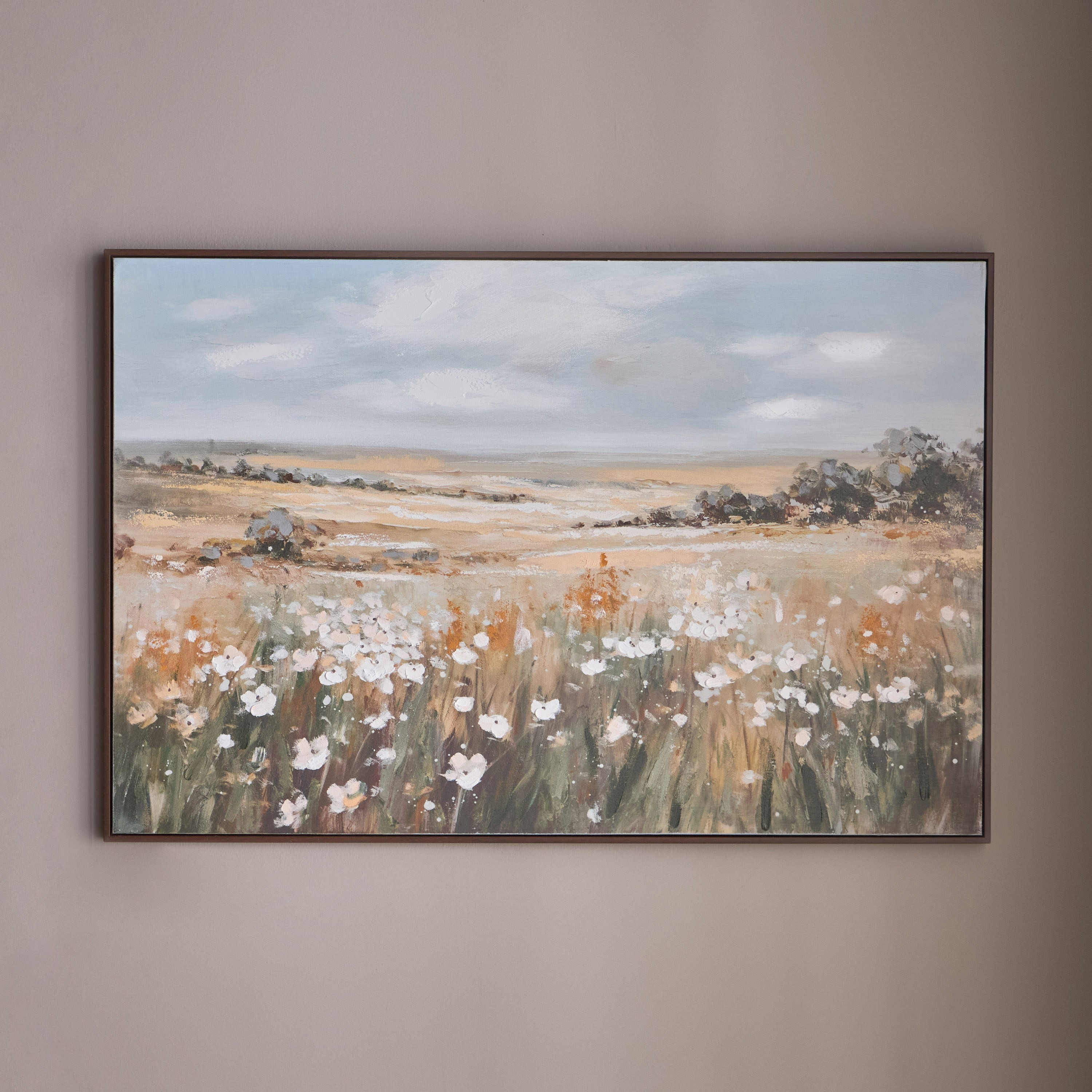 لوحة كانفاس مؤطرة بألوان زيتية - فلورينا - 120x80 سم-household-walldecorandmirrors-wallart-image-1